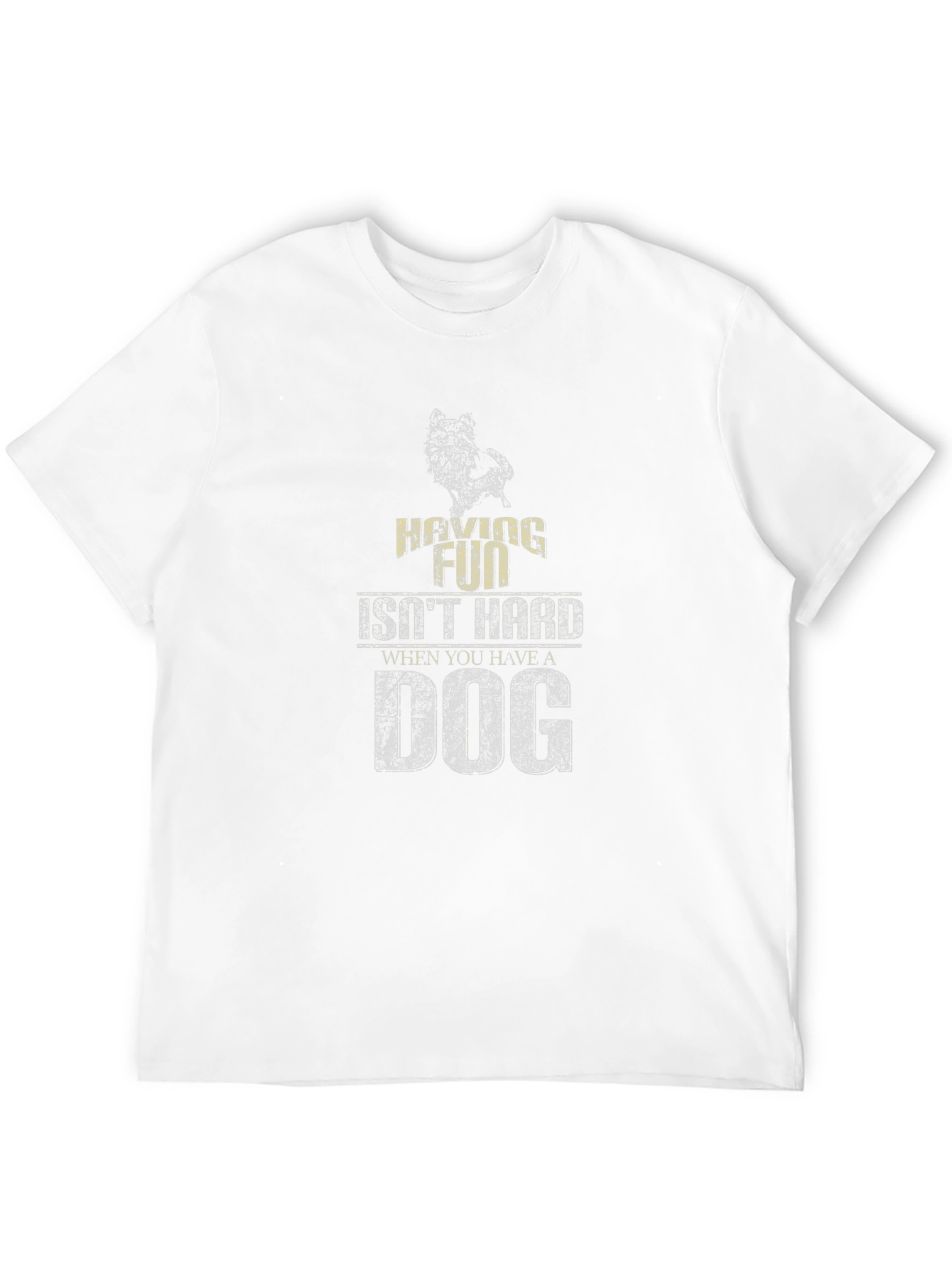 Black Having Fun Isn't Hard T-Shirt - Dog Lover Apparel view 12