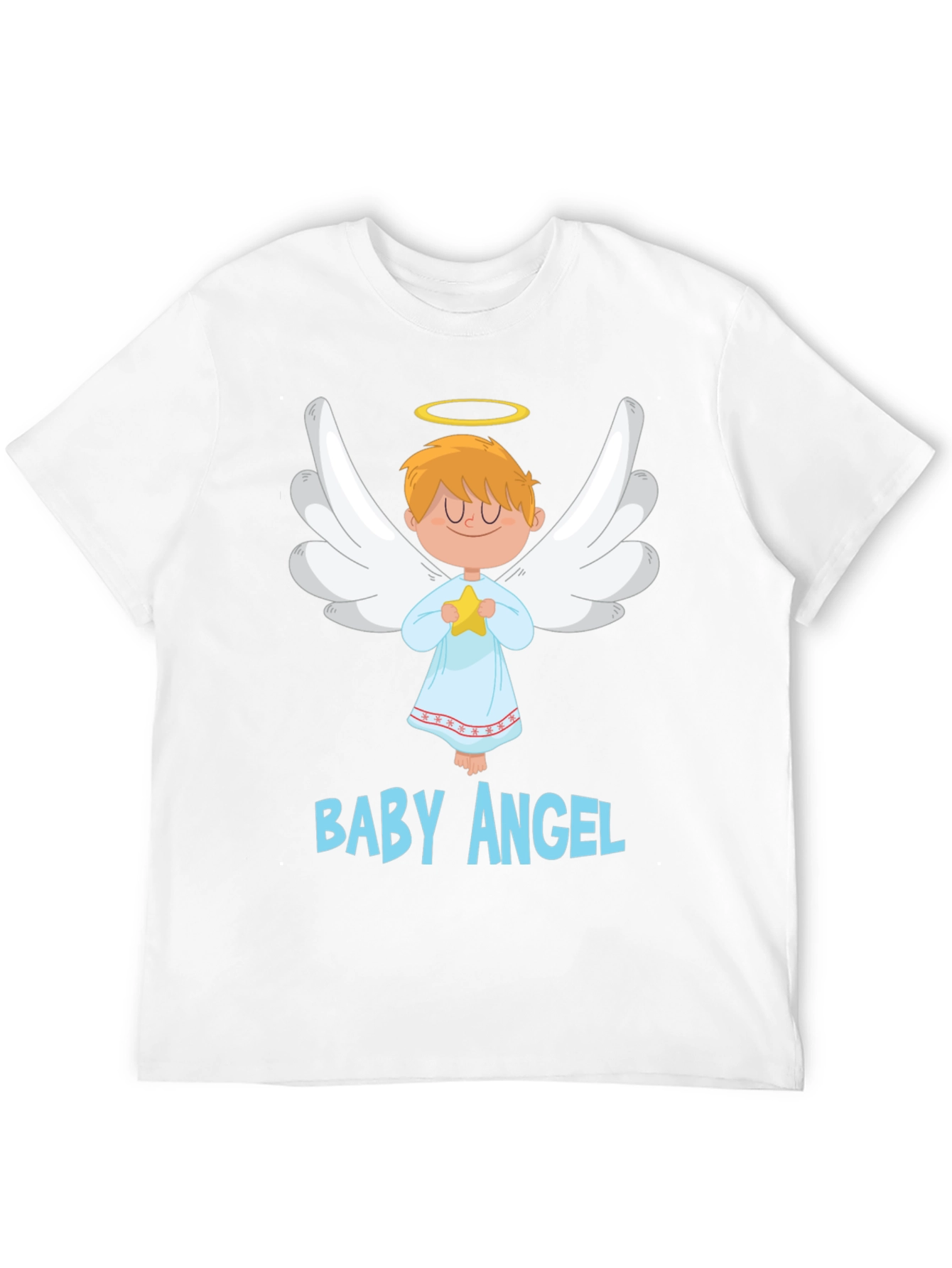 Black Baby Angel Graphic Tee - Cute & Comfortable Black T-Shirt view 12