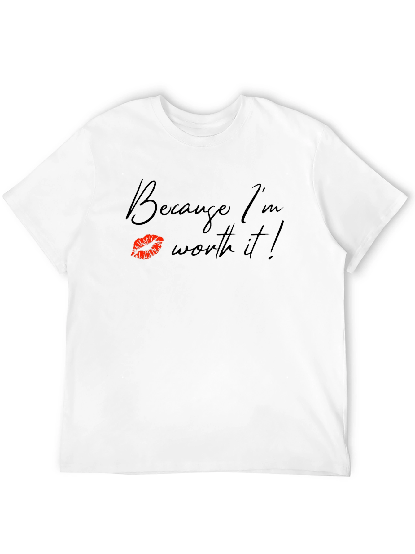 Black Because I'm Worth It! Black Graphic Tee view 12