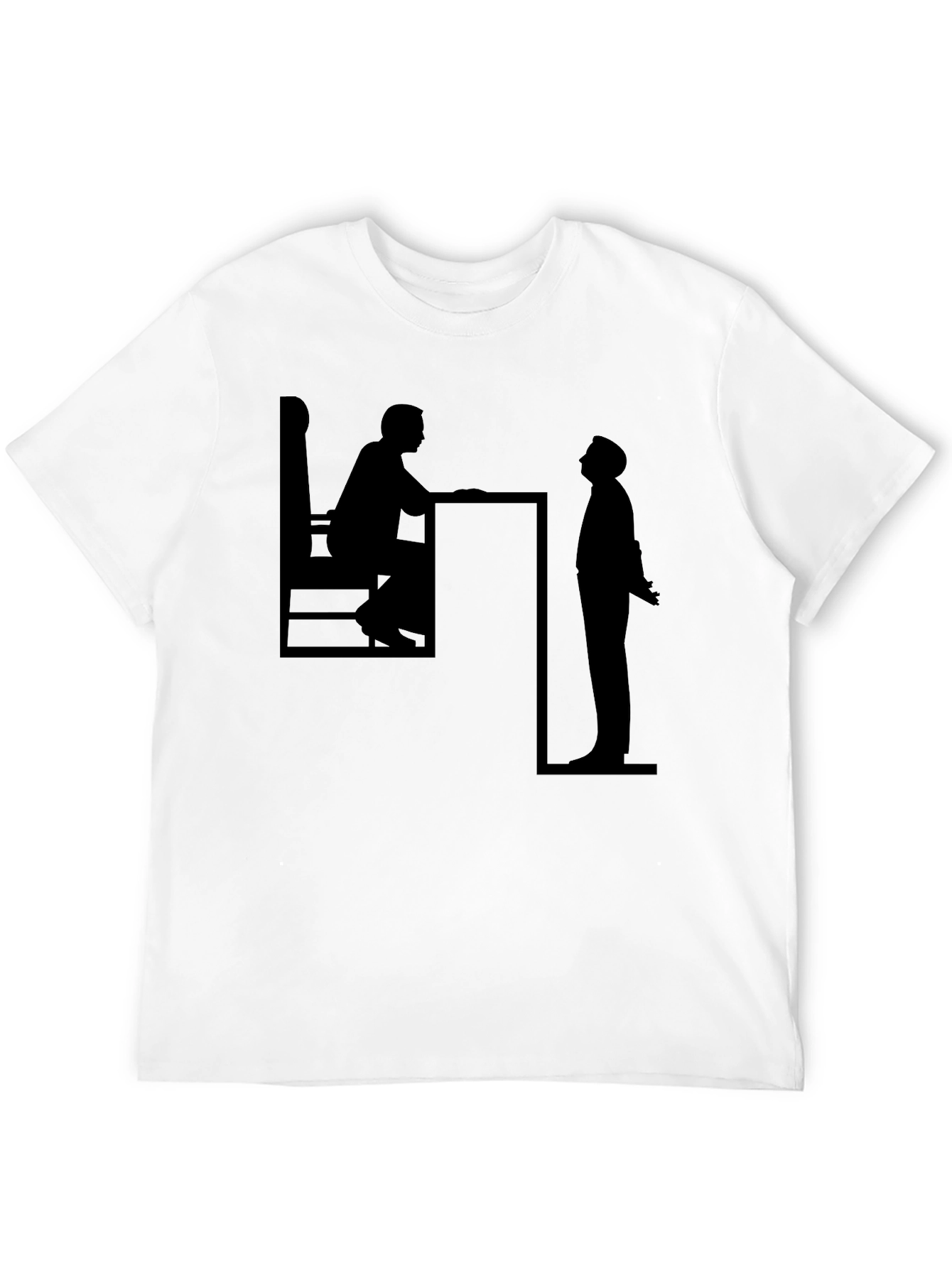 Black Silhouette Conversation Black T-Shirt view 12