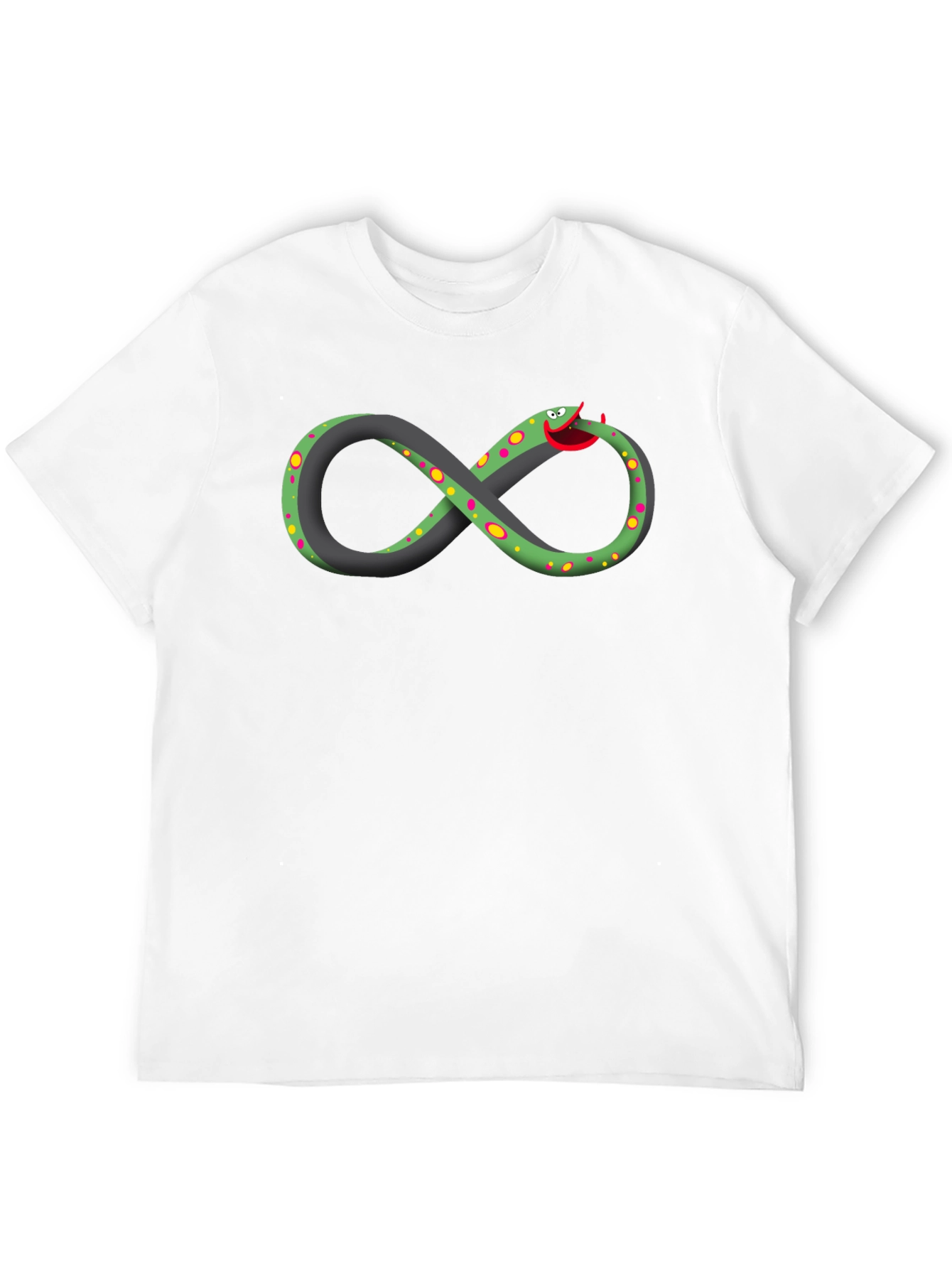 Black Infinity Snake Graphic Tee - Unique Design! view 12