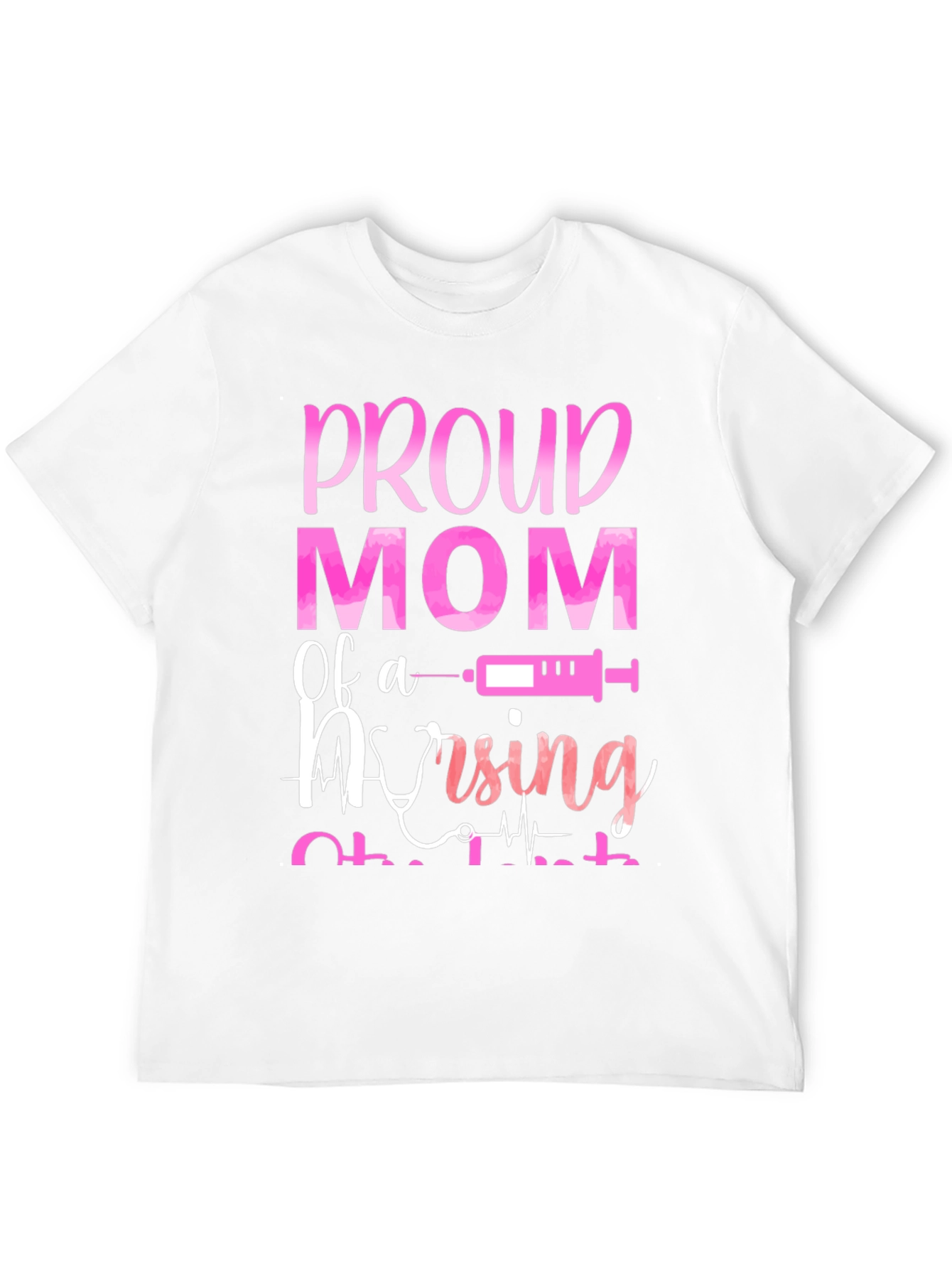 Black Proud Mom of a Nursing Student T-Shirt view 12