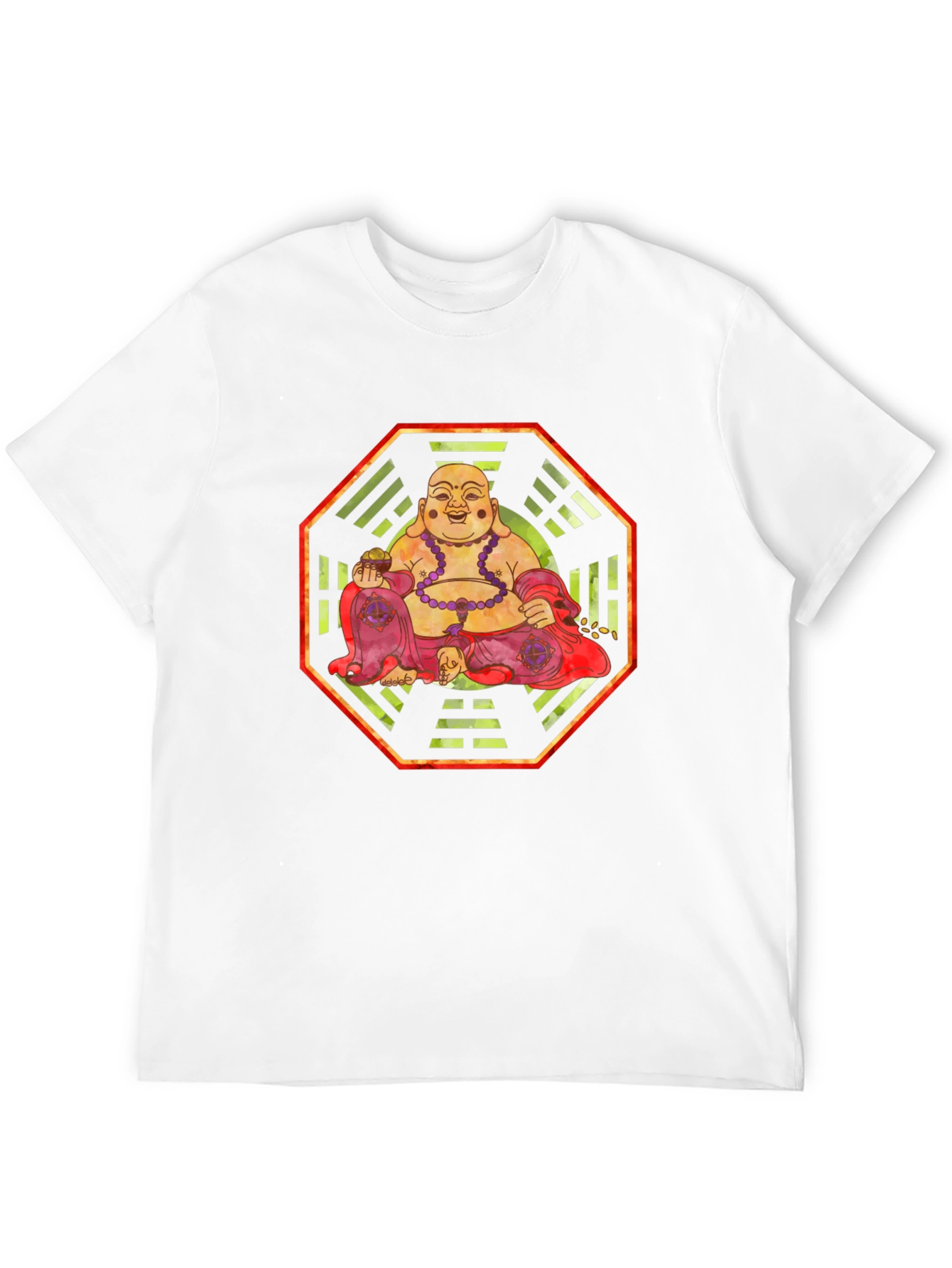 Laughing Buddha Graphic Tee - Zen Style - 12