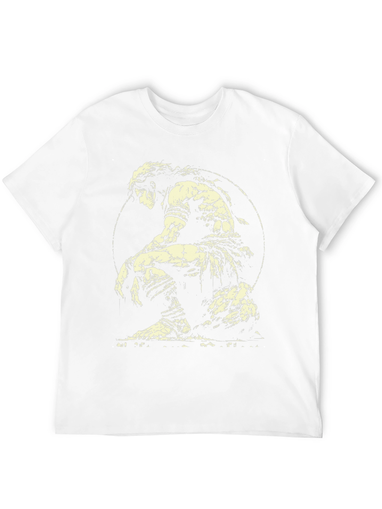 Black Warrior Graphic Tee - Black Cotton T-Shirt view 12