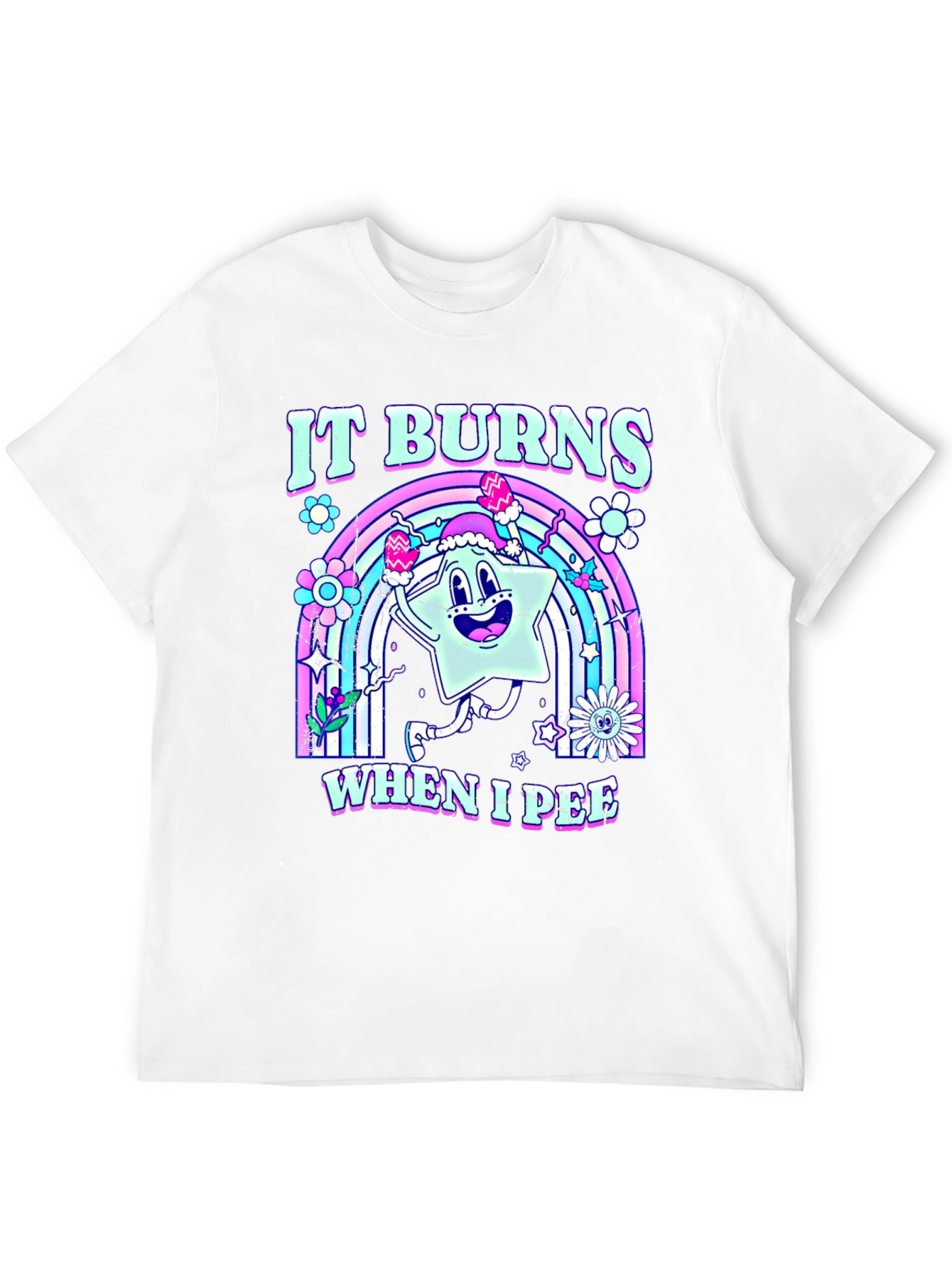 Black It Burns When I Pee Graphic Tee view 12