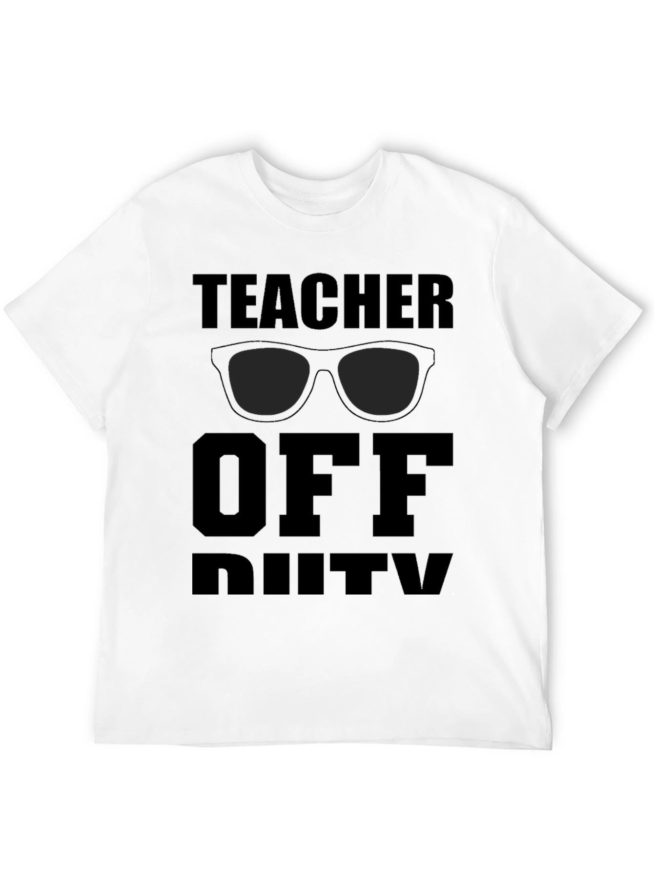 Black Teacher Off Duty T-Shirt - Summer Break Relax Mode view 12