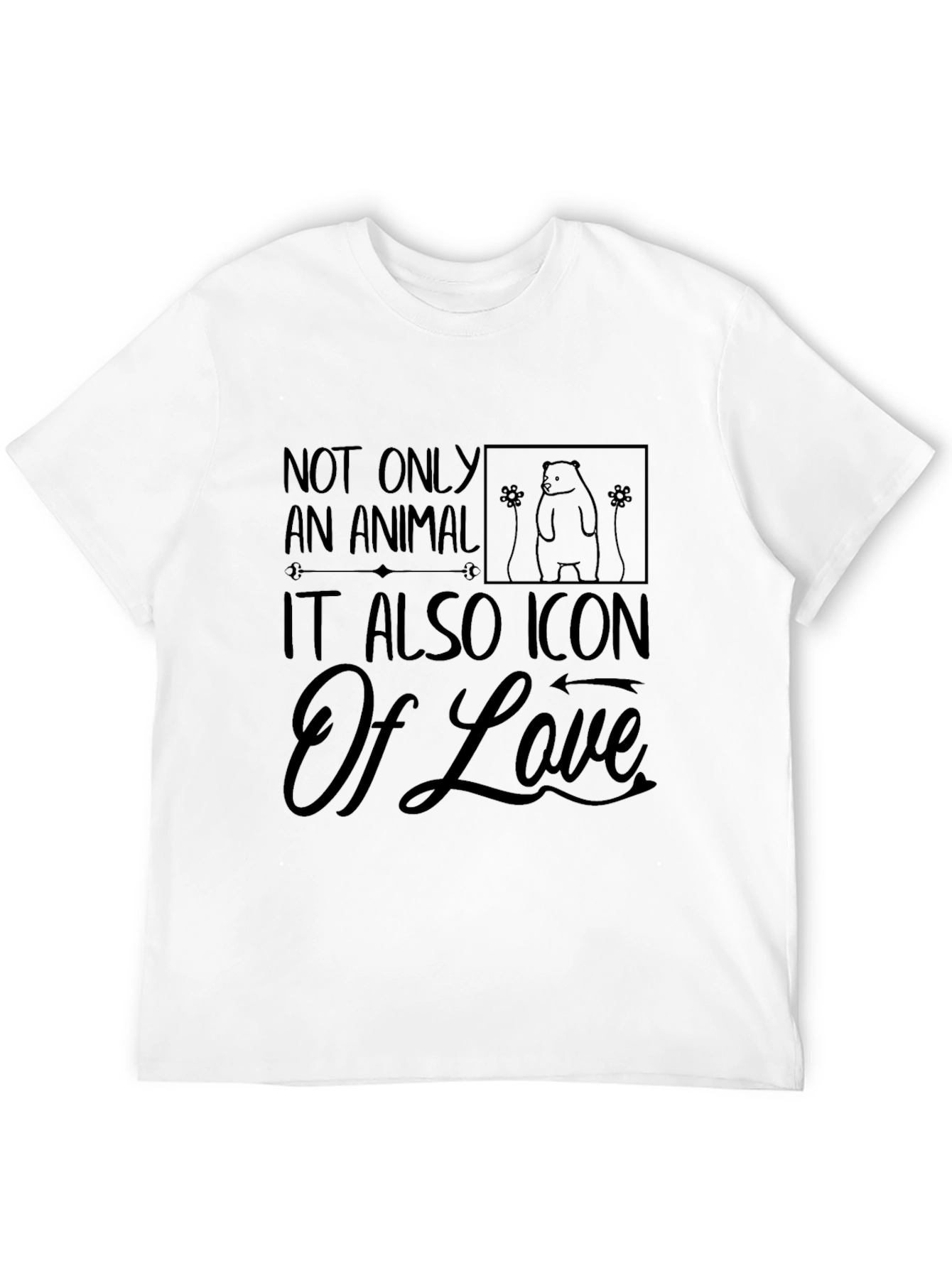 Black Animal Lover Graphic Tee - Icon of Love view 12
