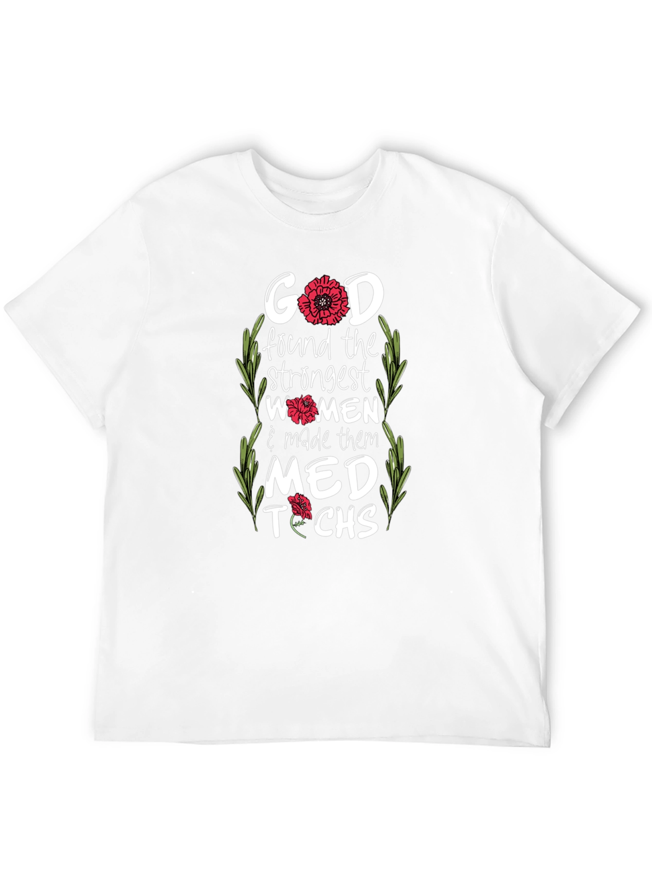 Black Strong Women Med Techs T-Shirt view 12