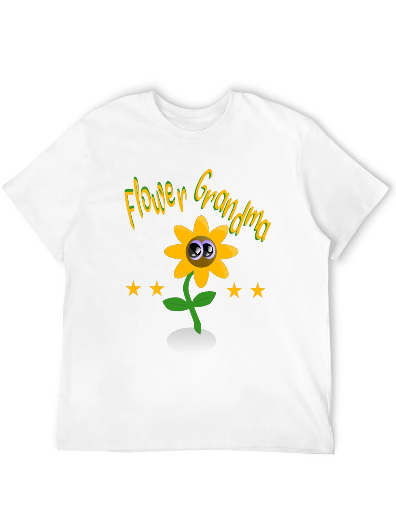 Black Flower Grandma Novelty Graphic T-Shirt view 12