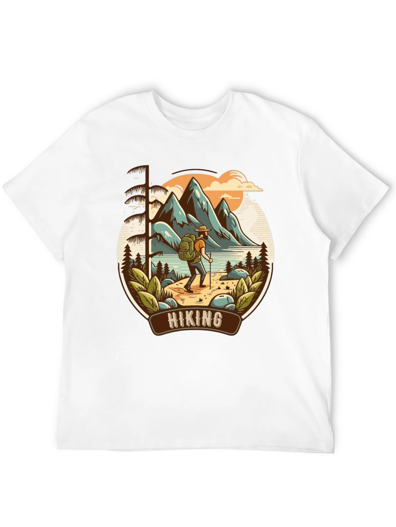 Black Hiking Adventure Graphic Tee view 12