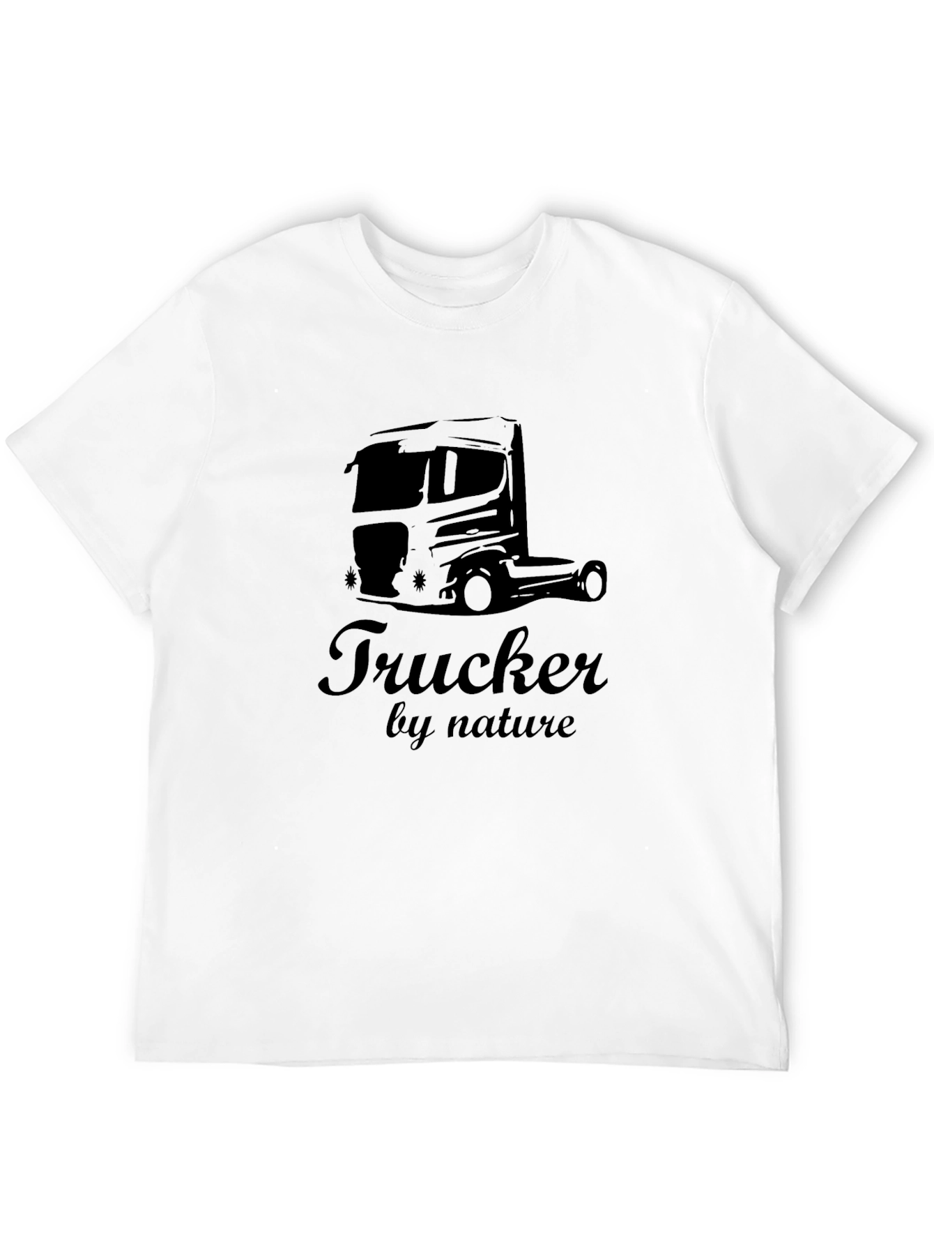 Black Trucker By Nature Graphic Tee - Black view 12