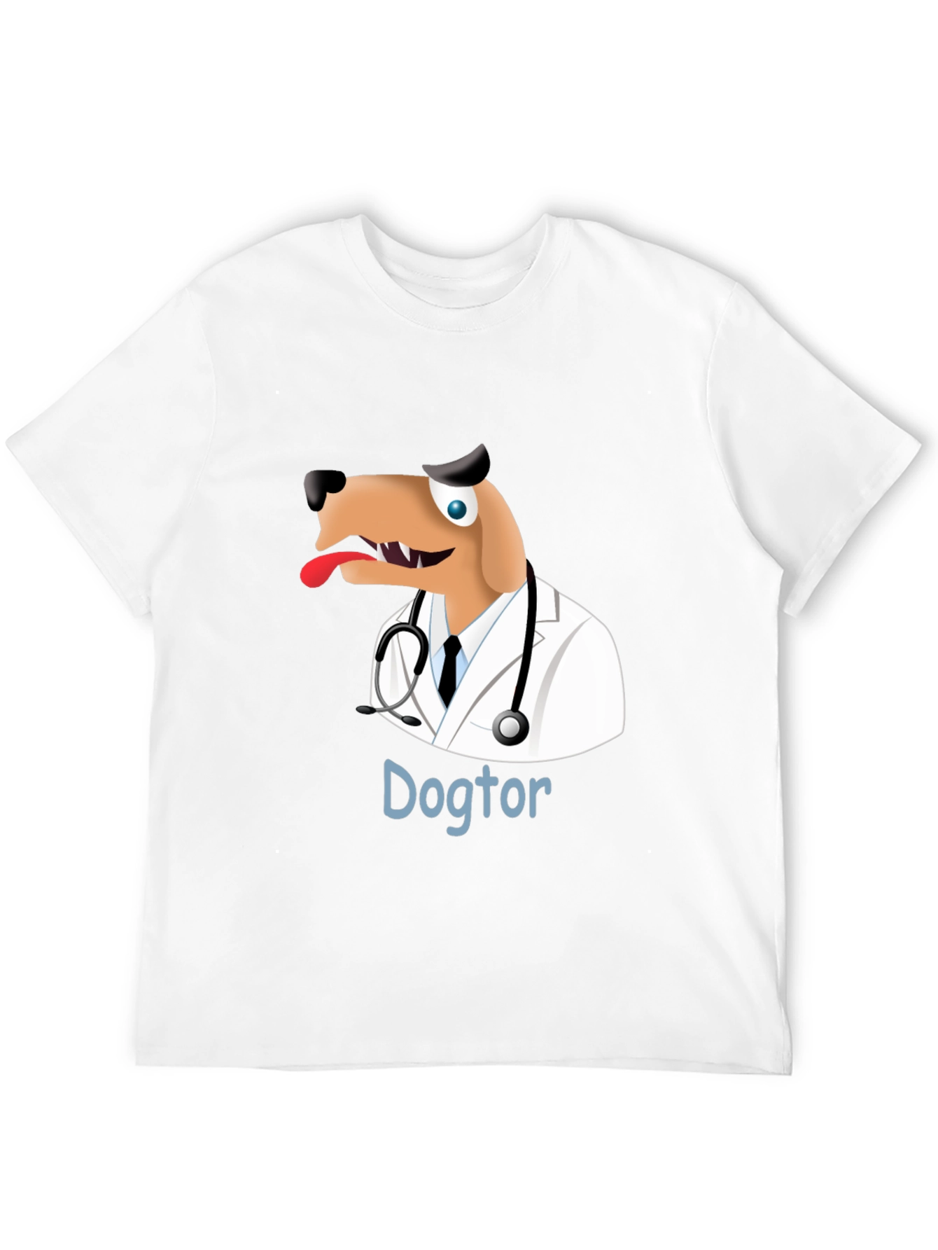 Black Dogtor T-Shirt - Funny Doctor Dog Tee view 12