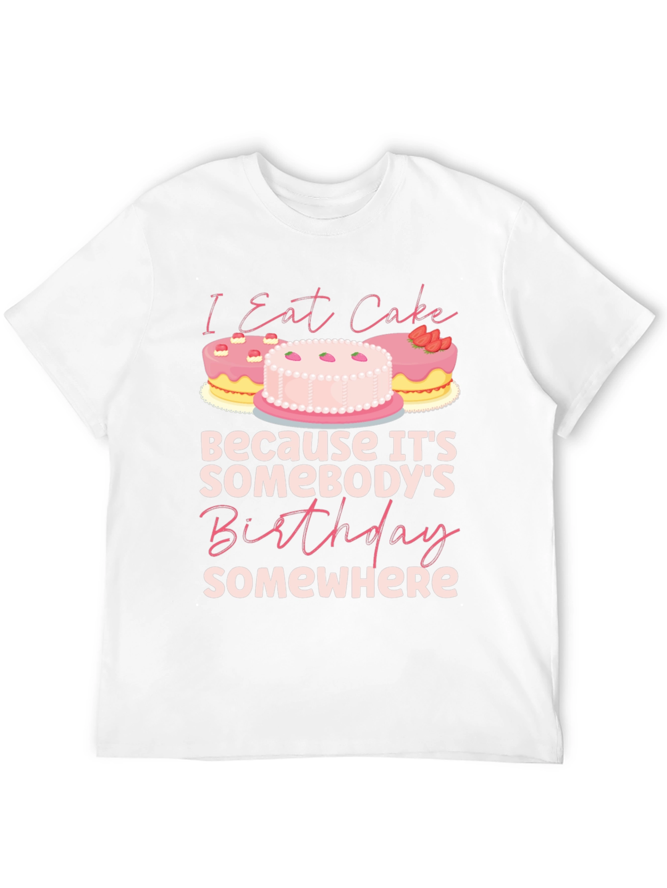 Black I Eat Cake Birthday T-Shirt view 12