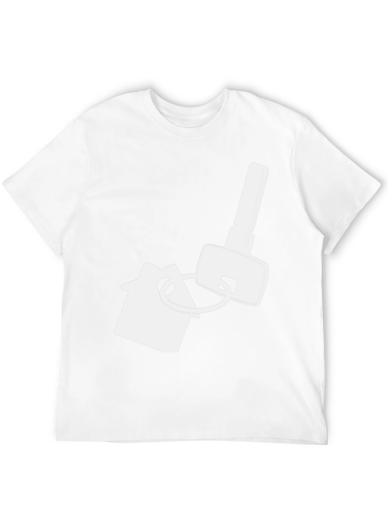 House Key Graphic Tee - Black Cotton T-Shirt - 12