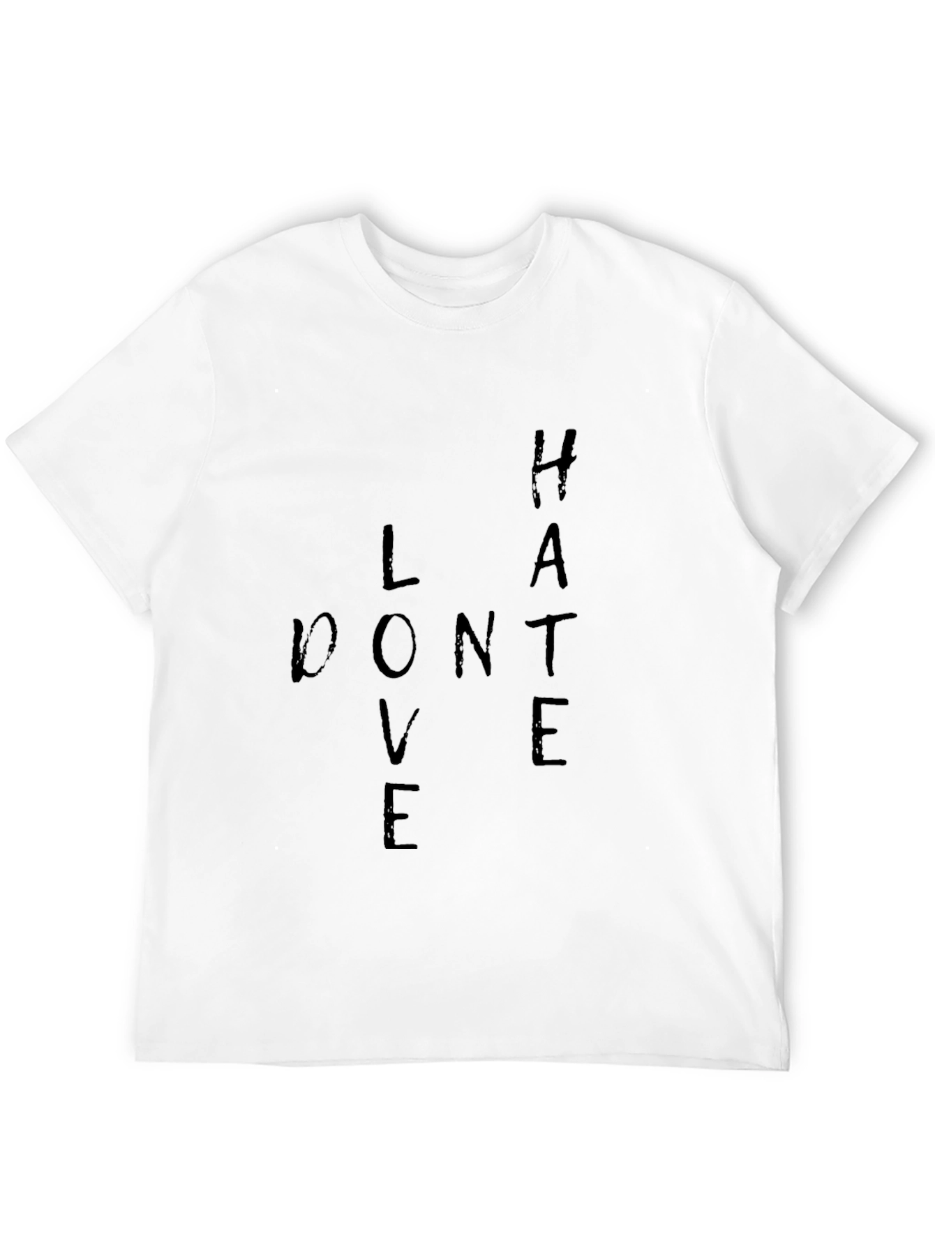 Black Love Don't Hate Graphic T-Shirt view 12