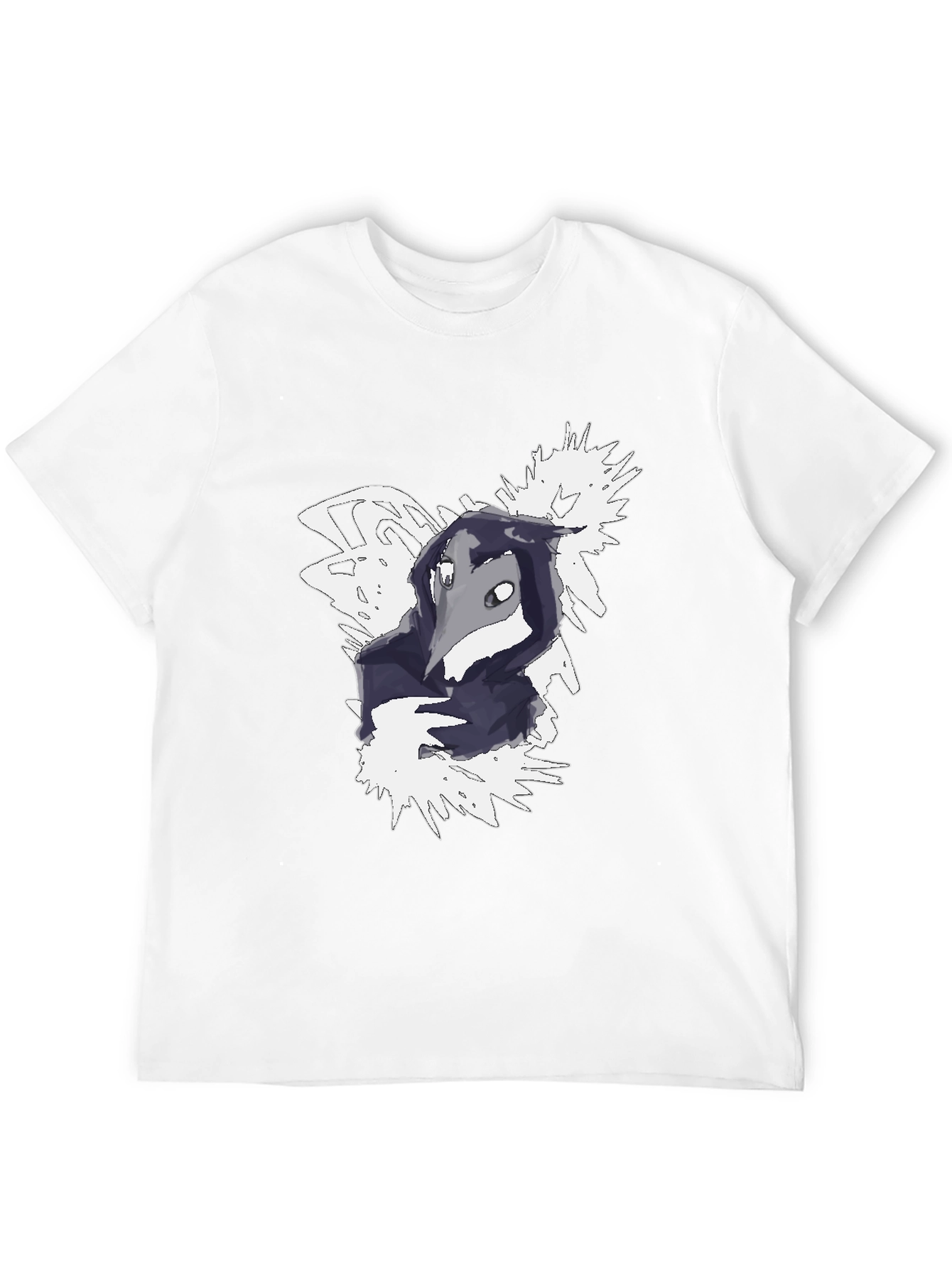 Black Plague Doctor Graphic T-Shirt - Black view 12