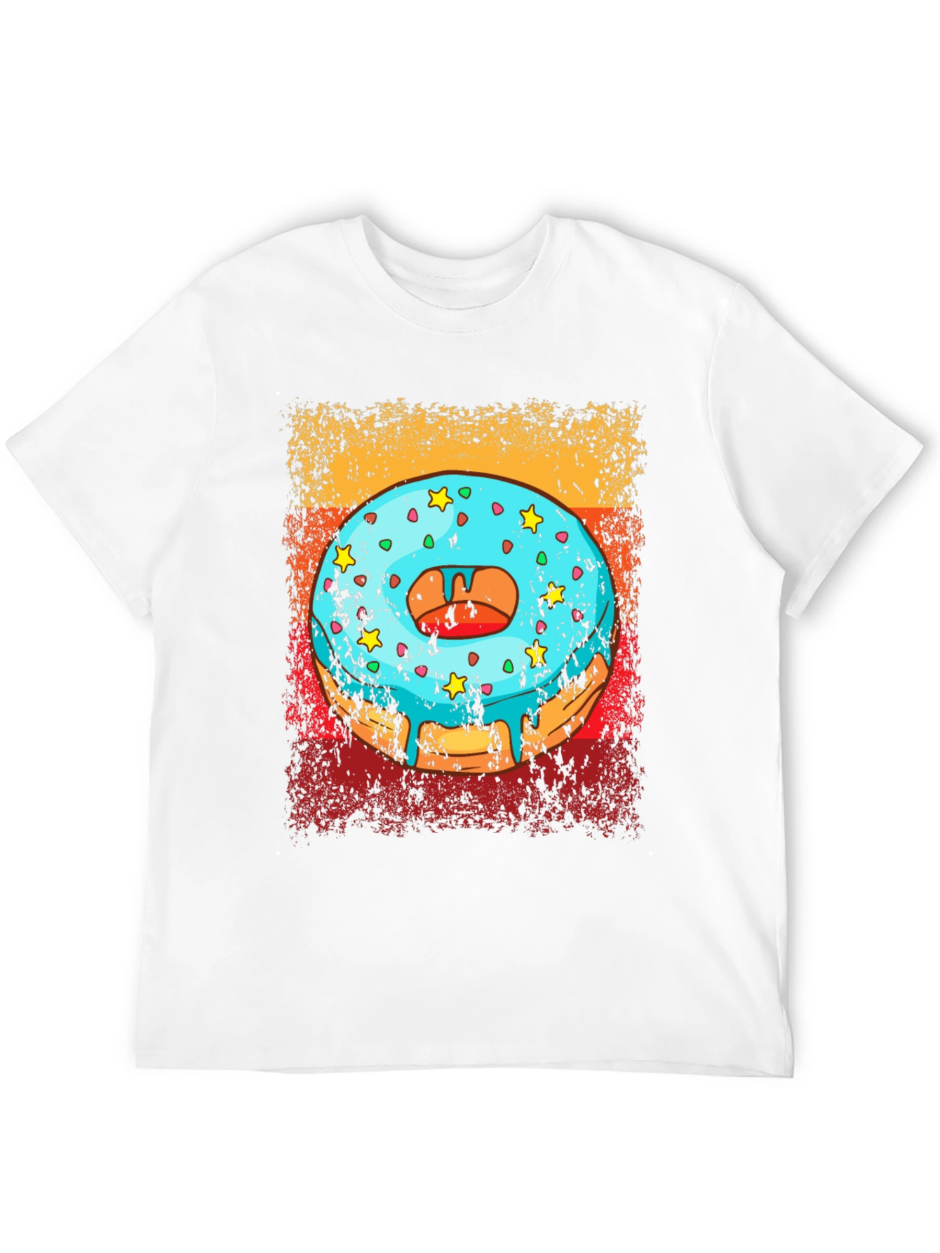 Black Donut Graphic Tee - Novelty T-Shirt view 12