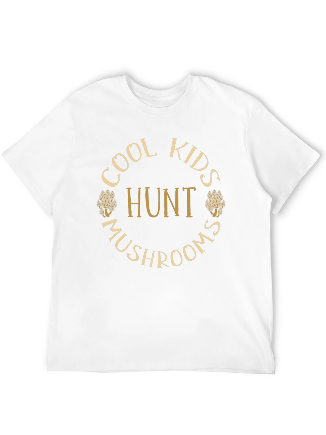 Black Cool Kids Hunt Mushrooms Graphic Tee view 12