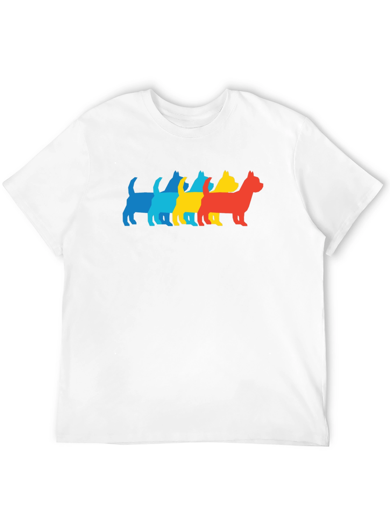 Black Pop Art Dog Silhouette Graphic Tee view 12