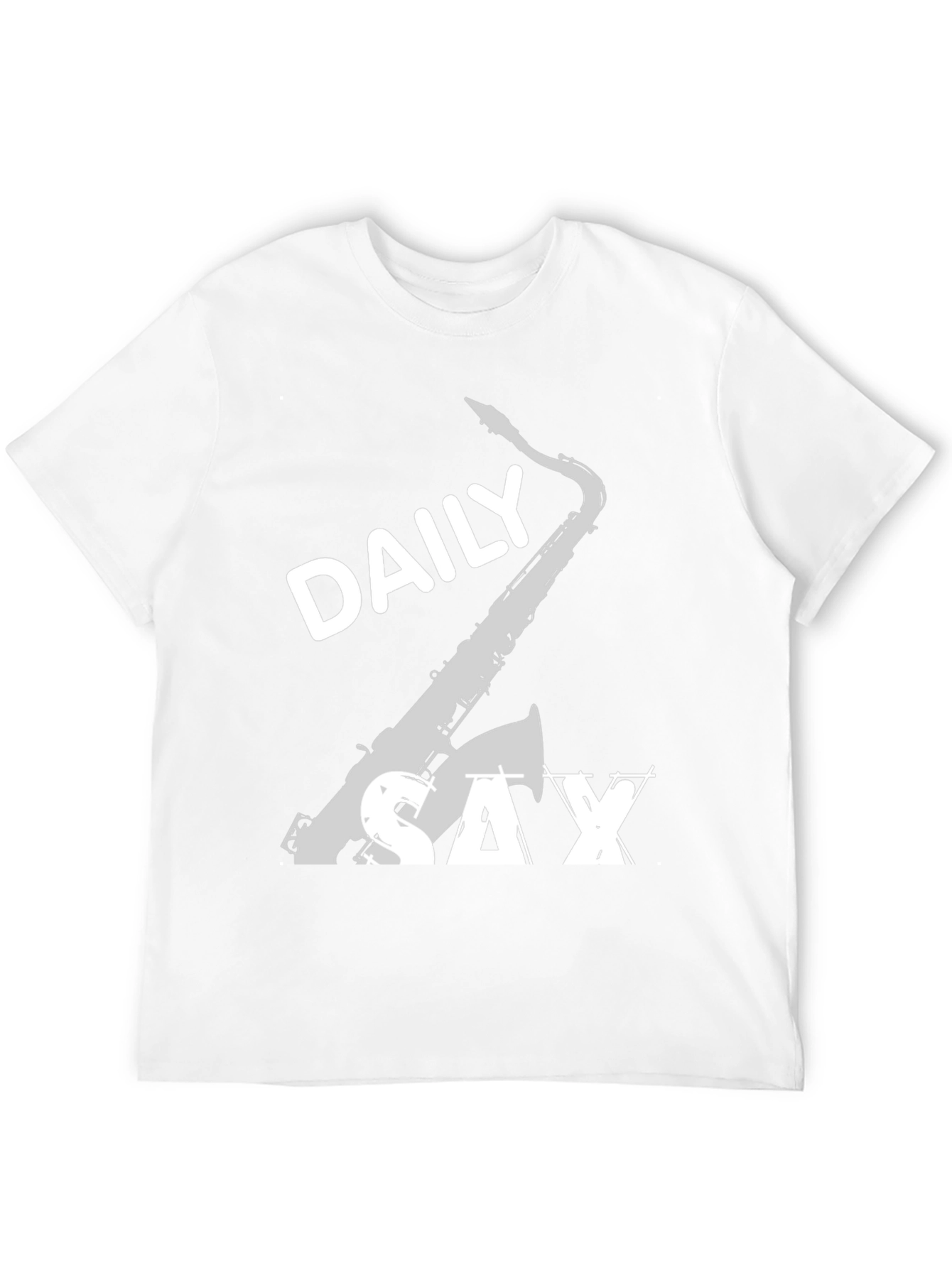 Black Daily Sax Black T-Shirt - Music Lover Tee view 12