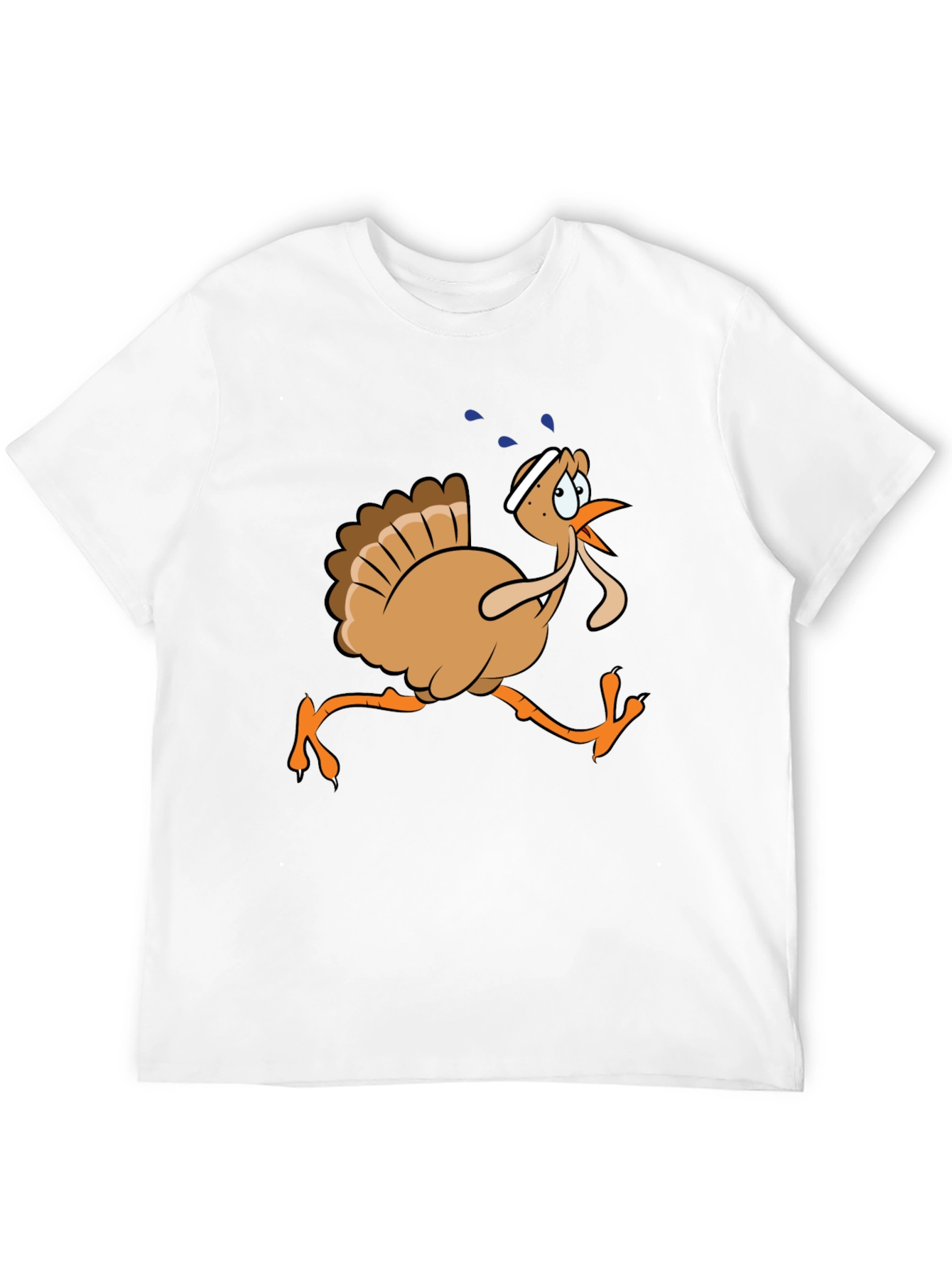 Black Running Turkey Graphic T-Shirt view 12