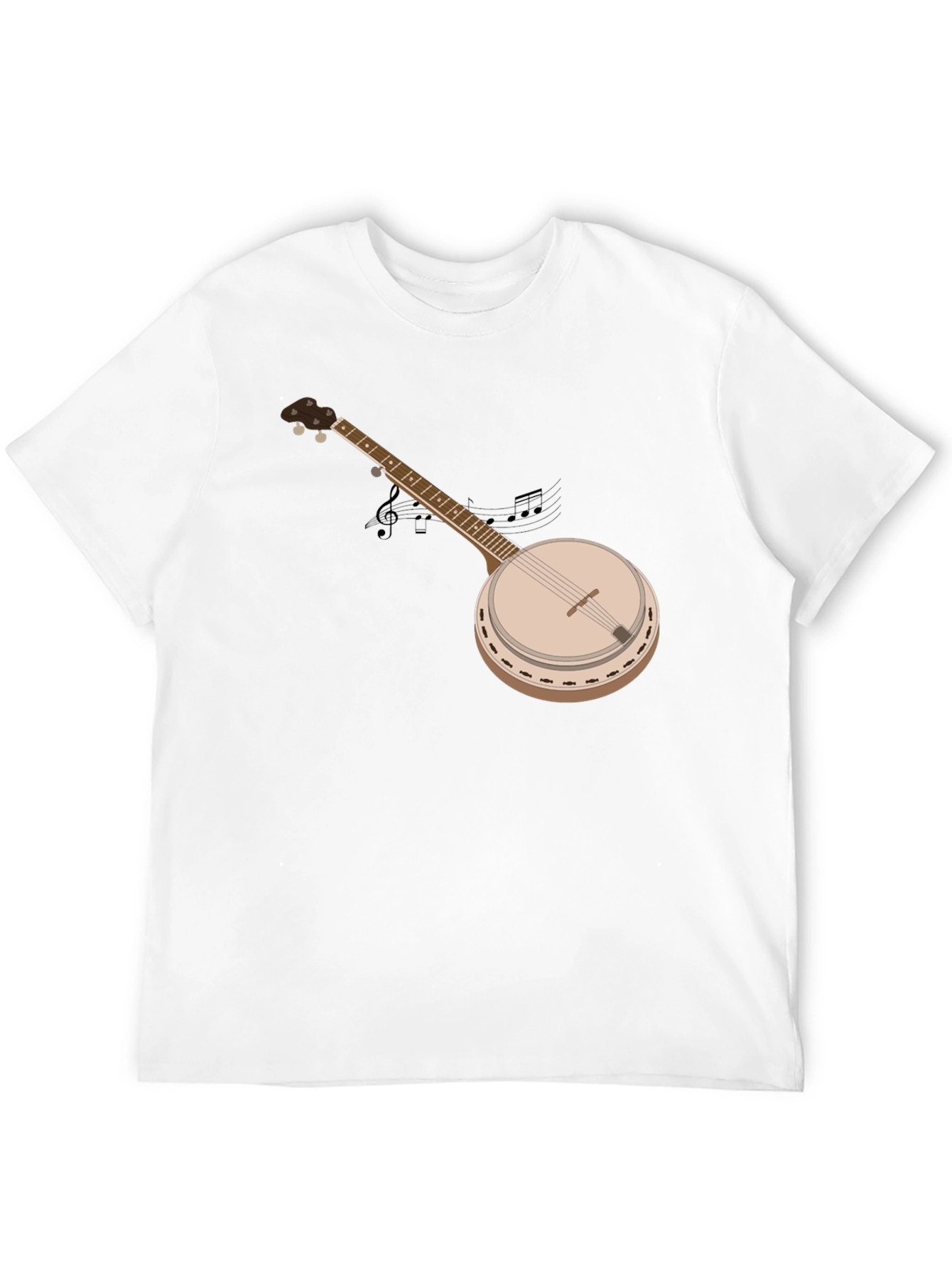 Black Banjo Graphic T-Shirt - Music Lover Tee view 12