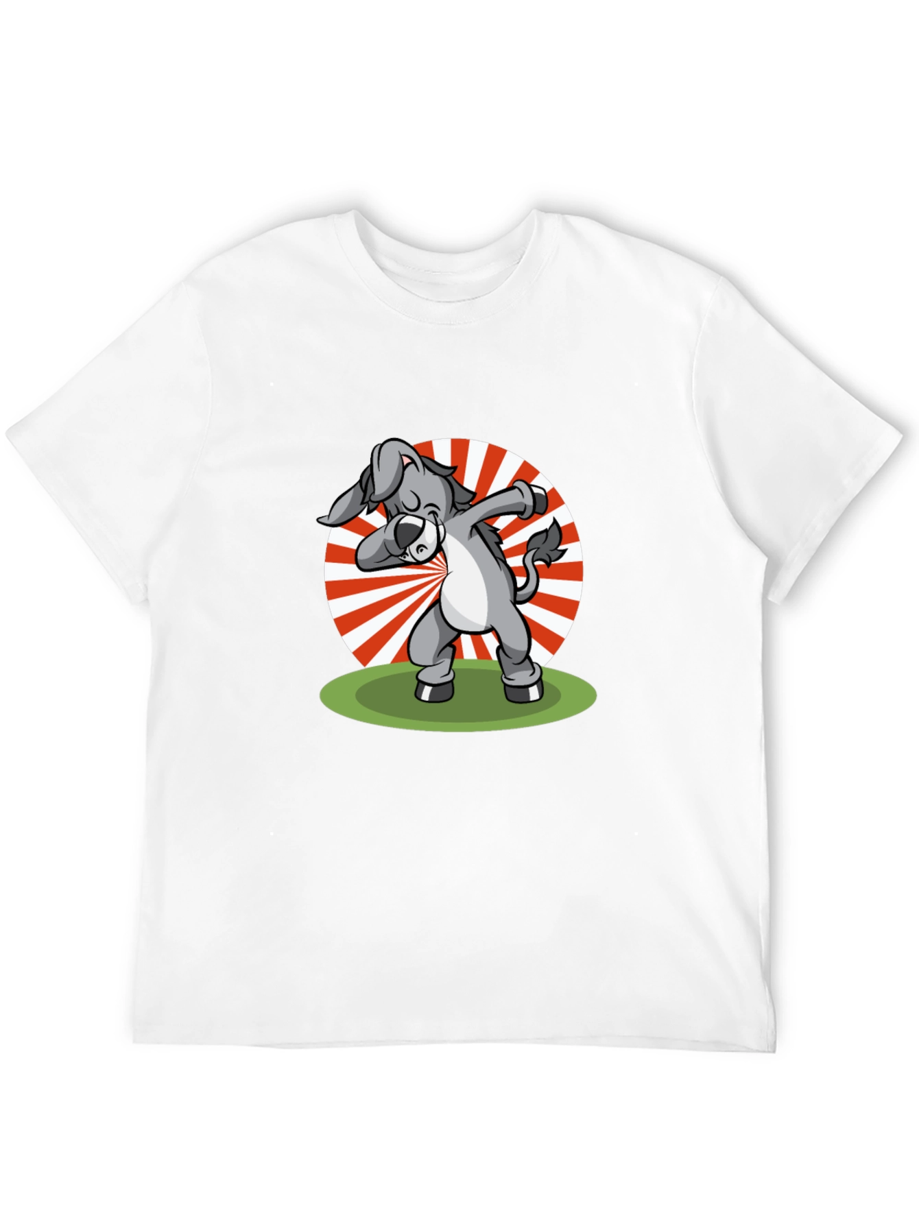 Black Dabbing Donkey Graphic T-Shirt - Black view 12