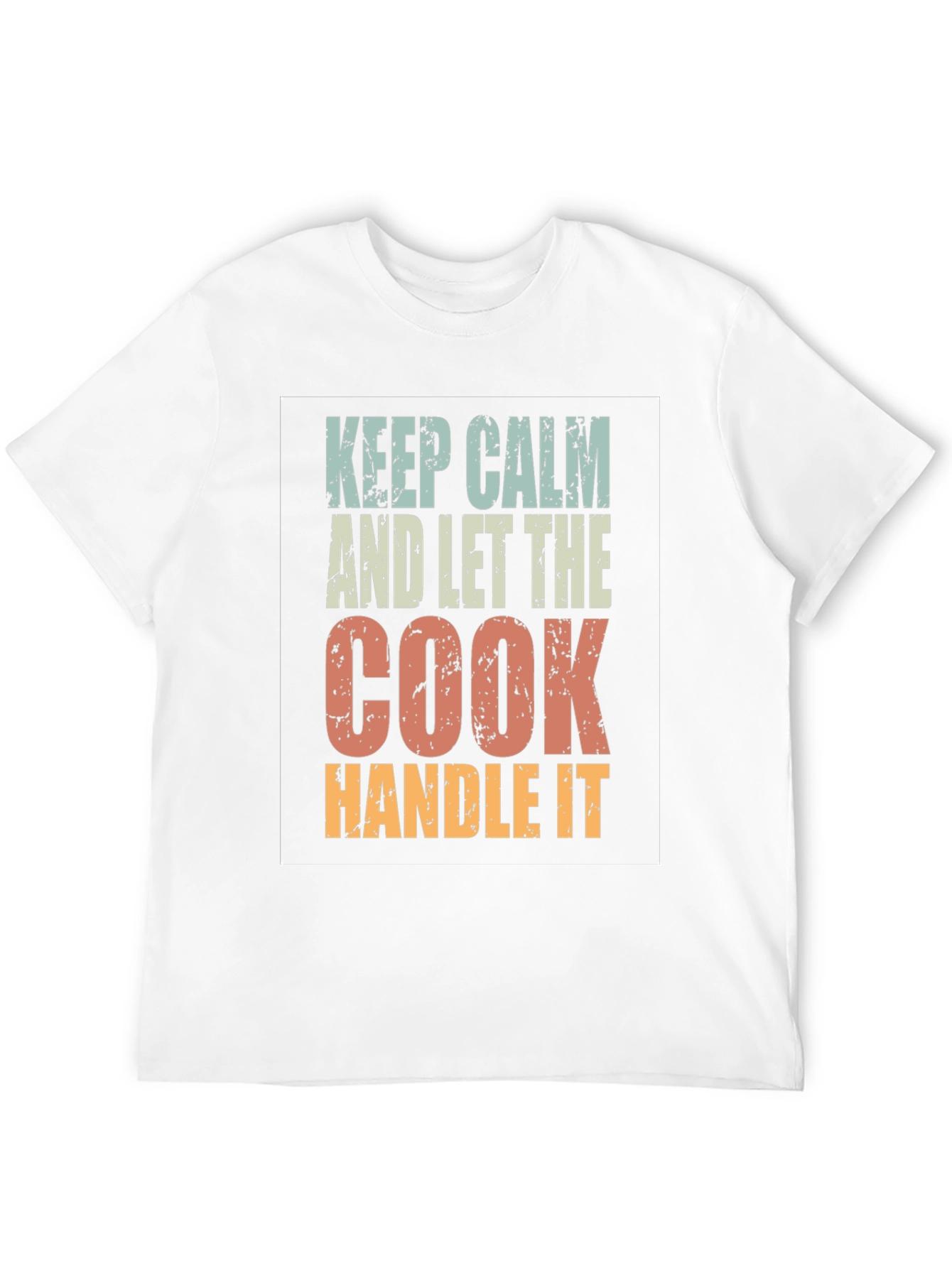 Black Keep Calm Cook T-Shirt - Chef Gift Idea view 12