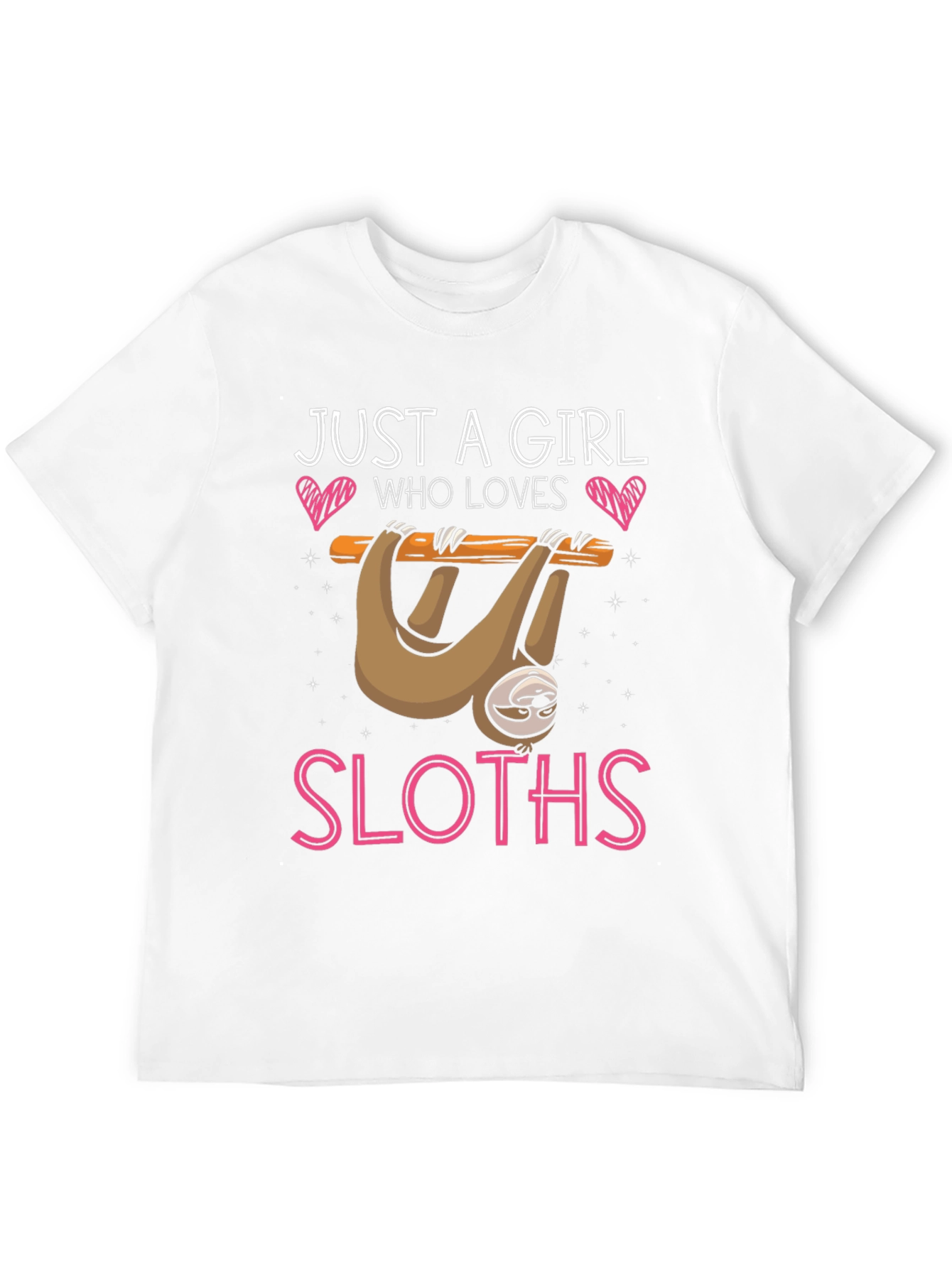 Black Girl Loves Sloths T-Shirt - Cute Sloth Design view 12