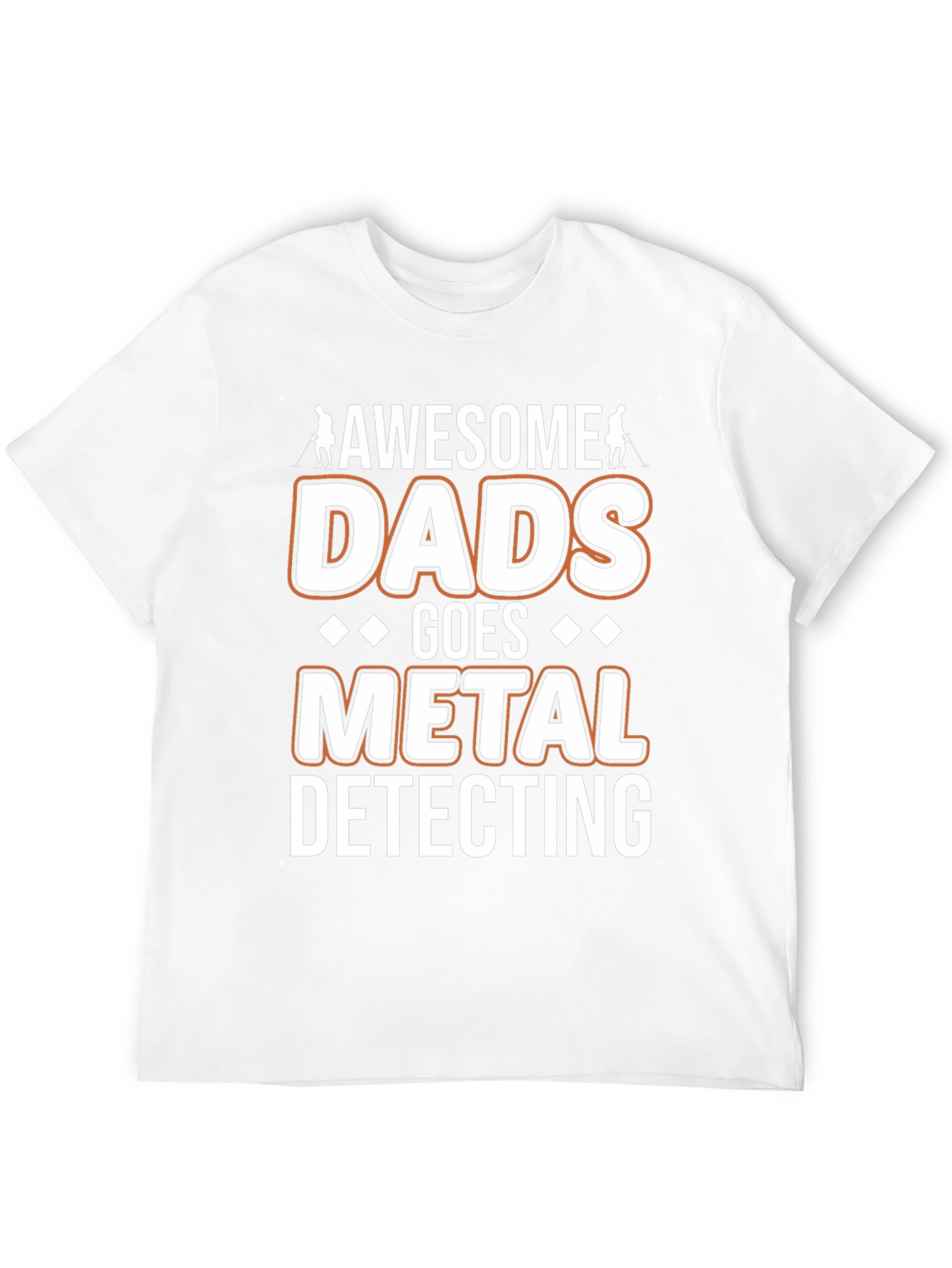 Black Awesome Dads Metal Detecting T-Shirt view 12