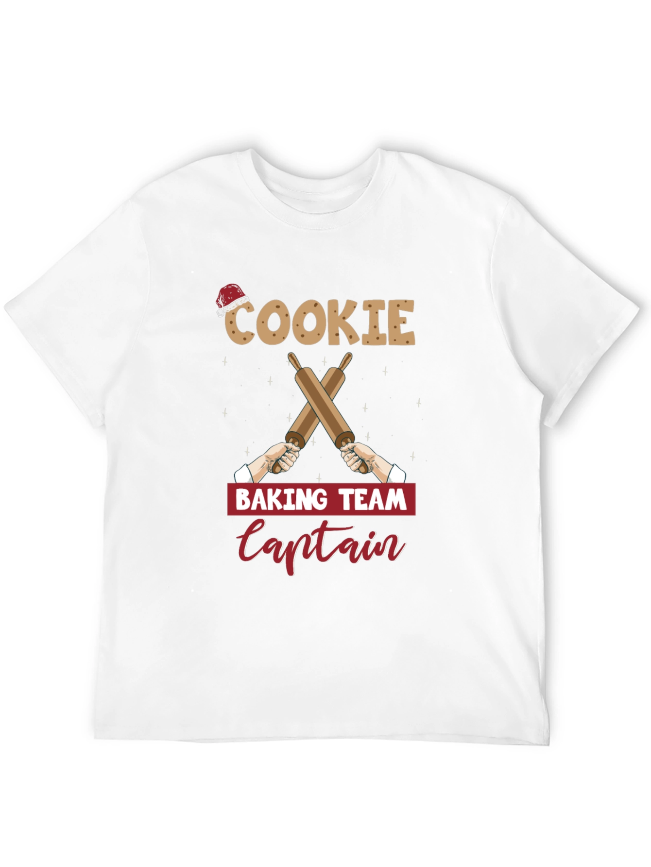 Black Cookie Baking Team Captain T-Shirt view 12