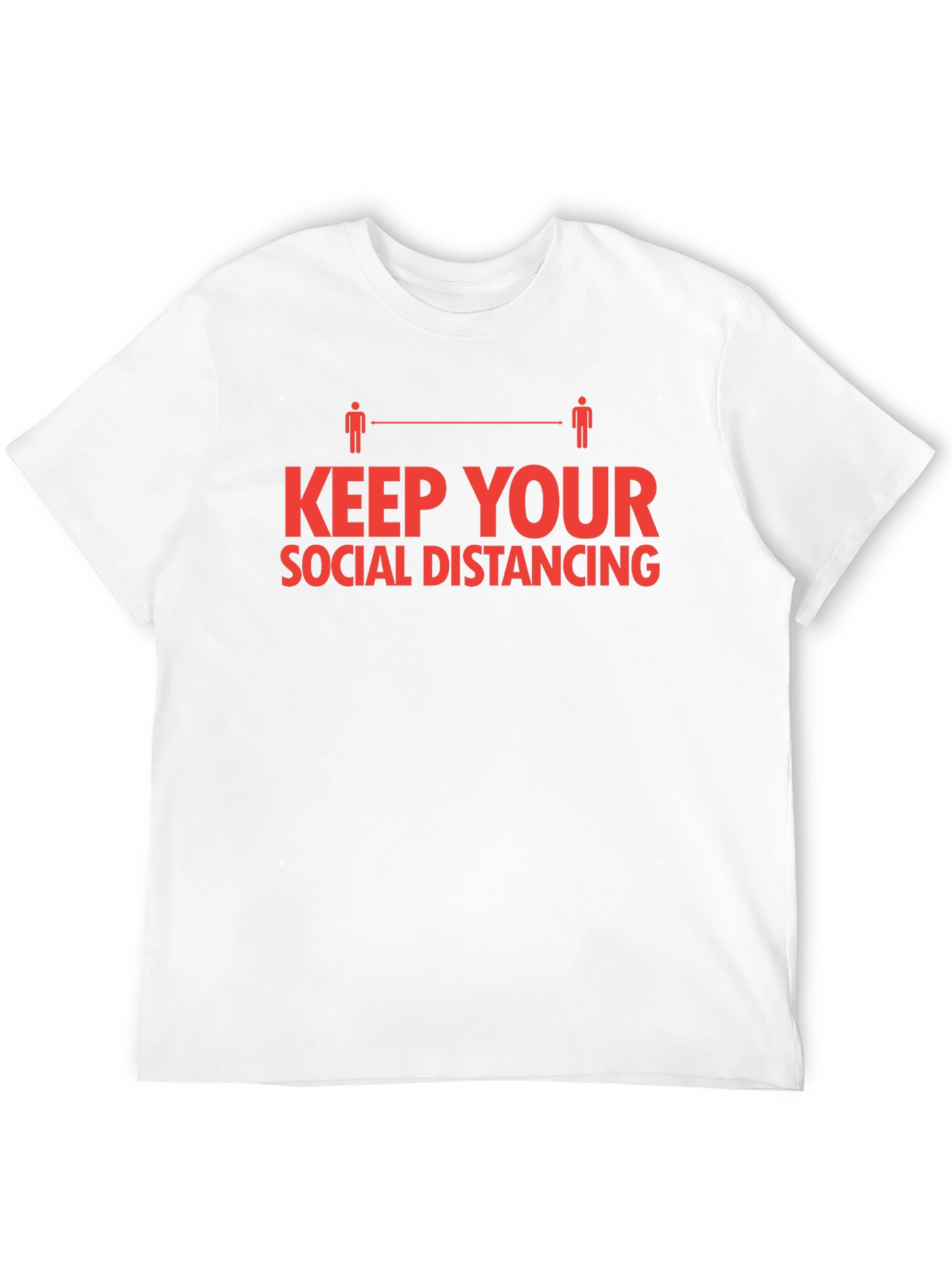 Black Social Distancing T-Shirt - Keep Your Distance view 12