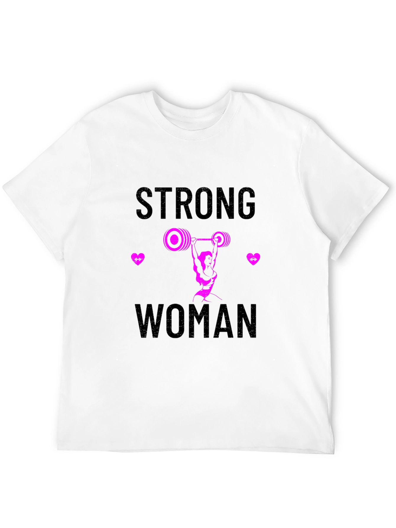 Black Strong Woman Graphic T-Shirt - Black view 12