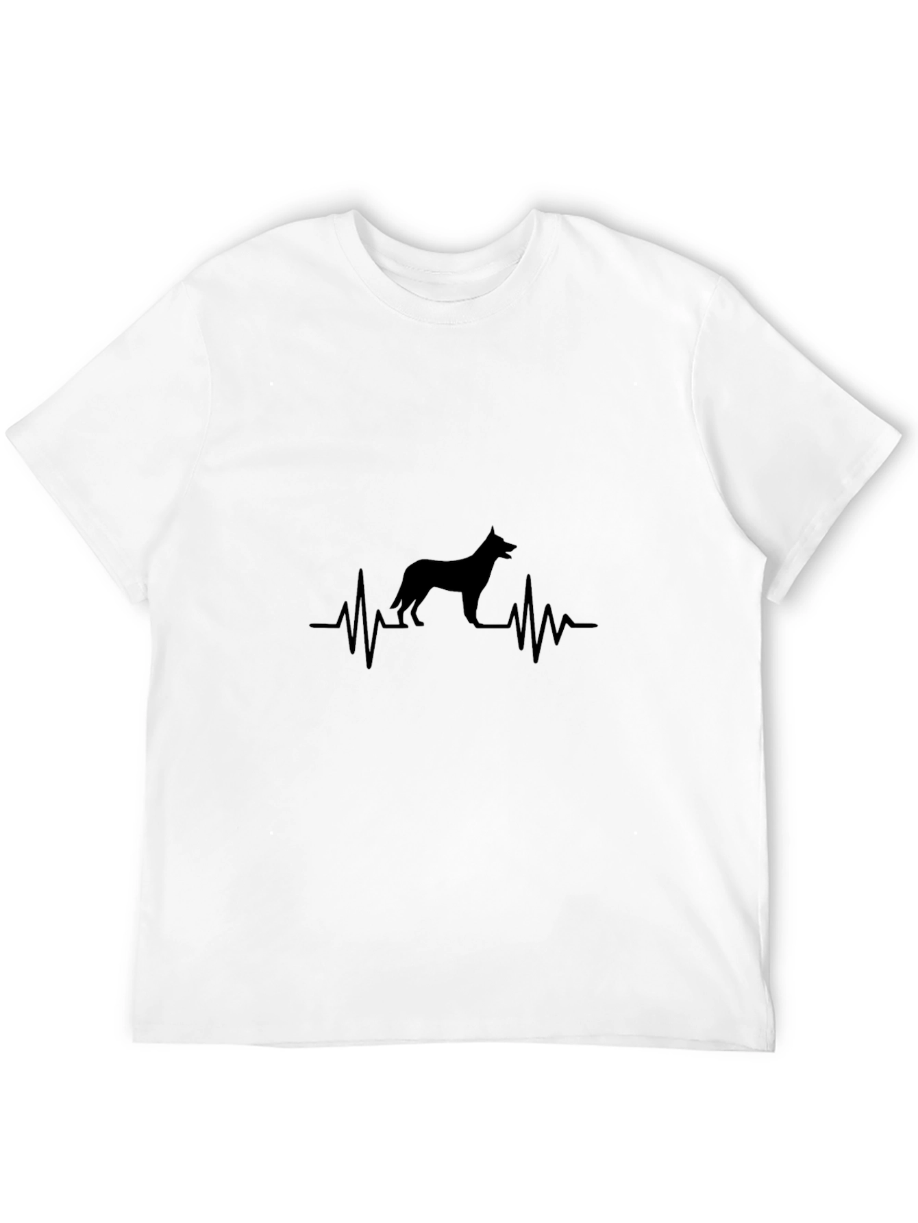 Black Dog Heartbeat T-Shirt - Black view 12
