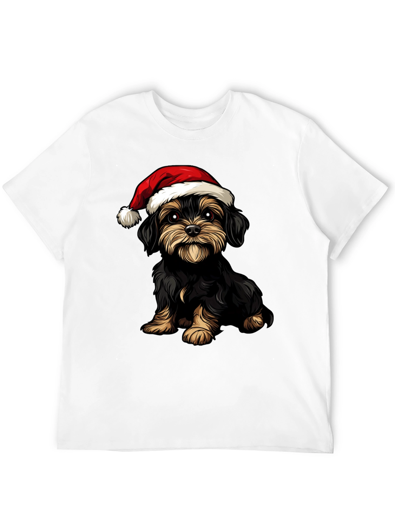 Black Christmas Dog T-Shirt view 12