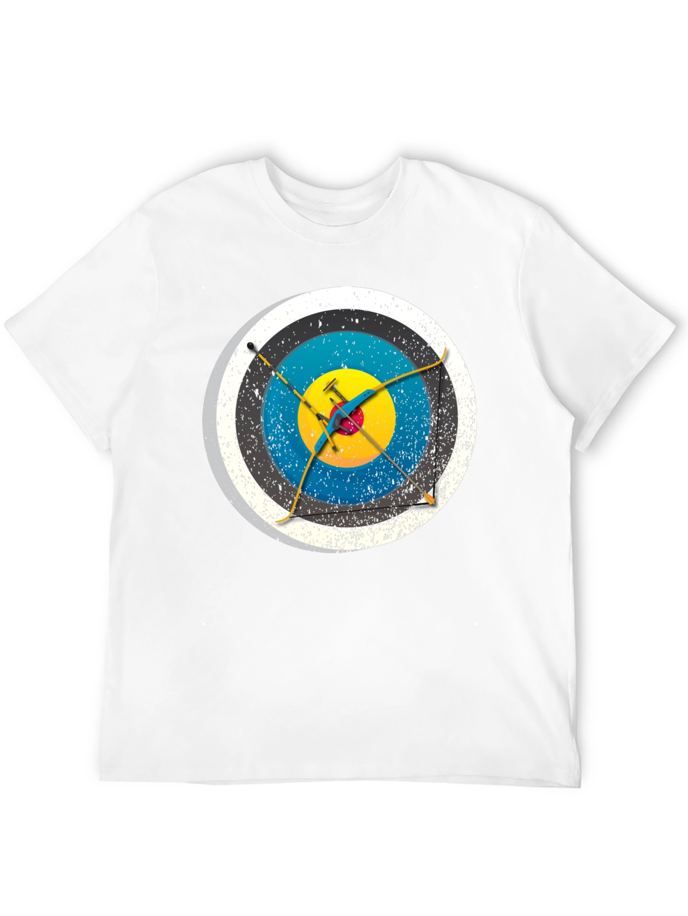 Black Archery Target Graphic T-Shirt view 12