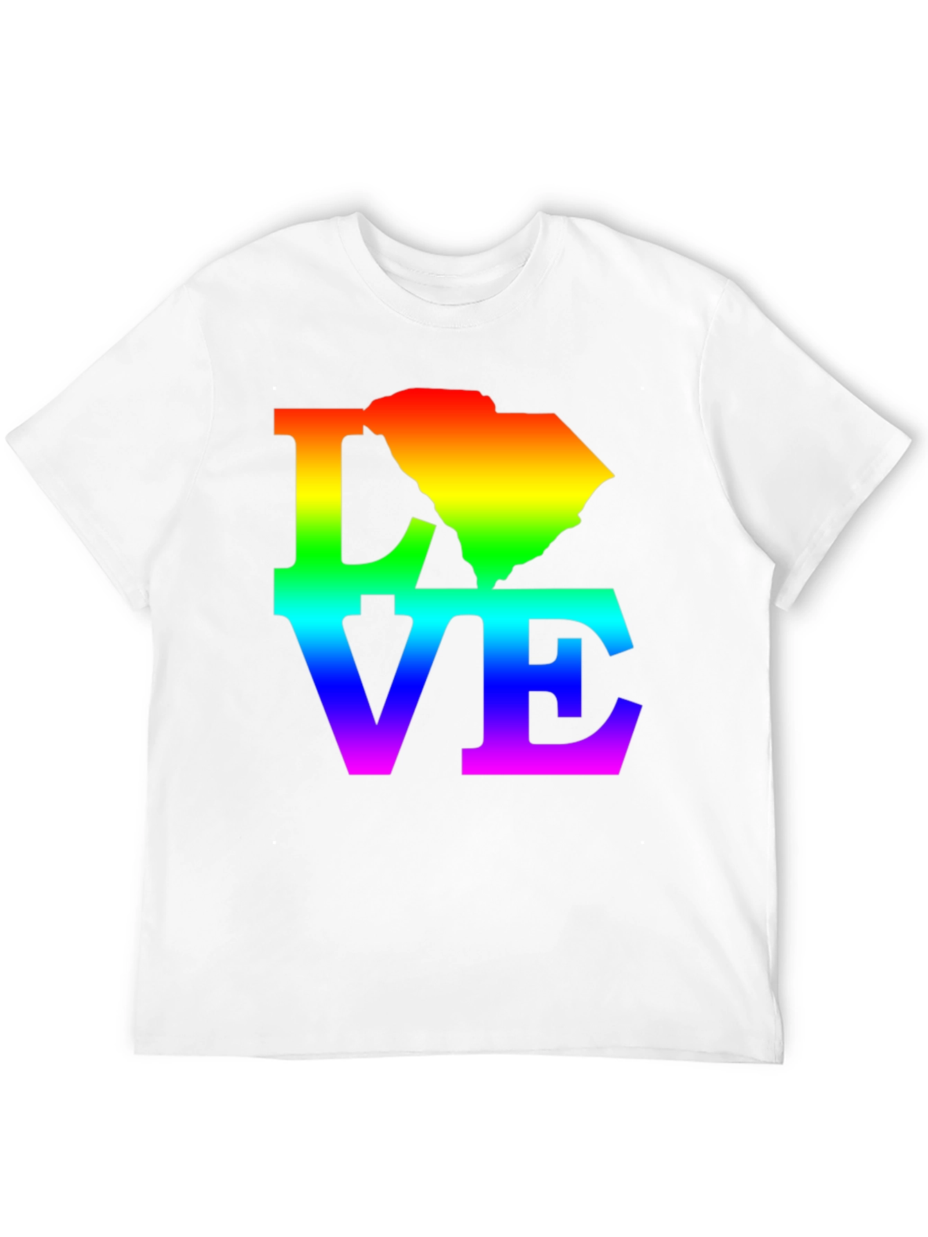 Black Rainbow South Carolina Love T-Shirt view 12
