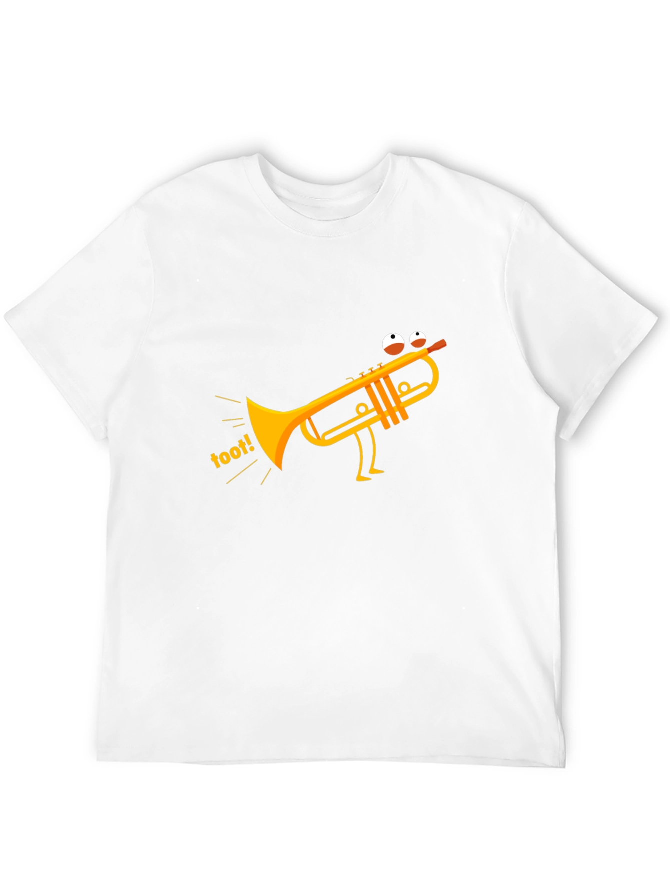 Black Funny Toot Trumpet Black T-Shirt view 12