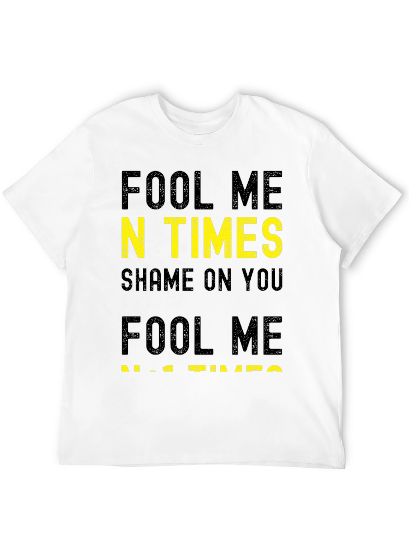 Black Fool Me N Times T-Shirt view 12