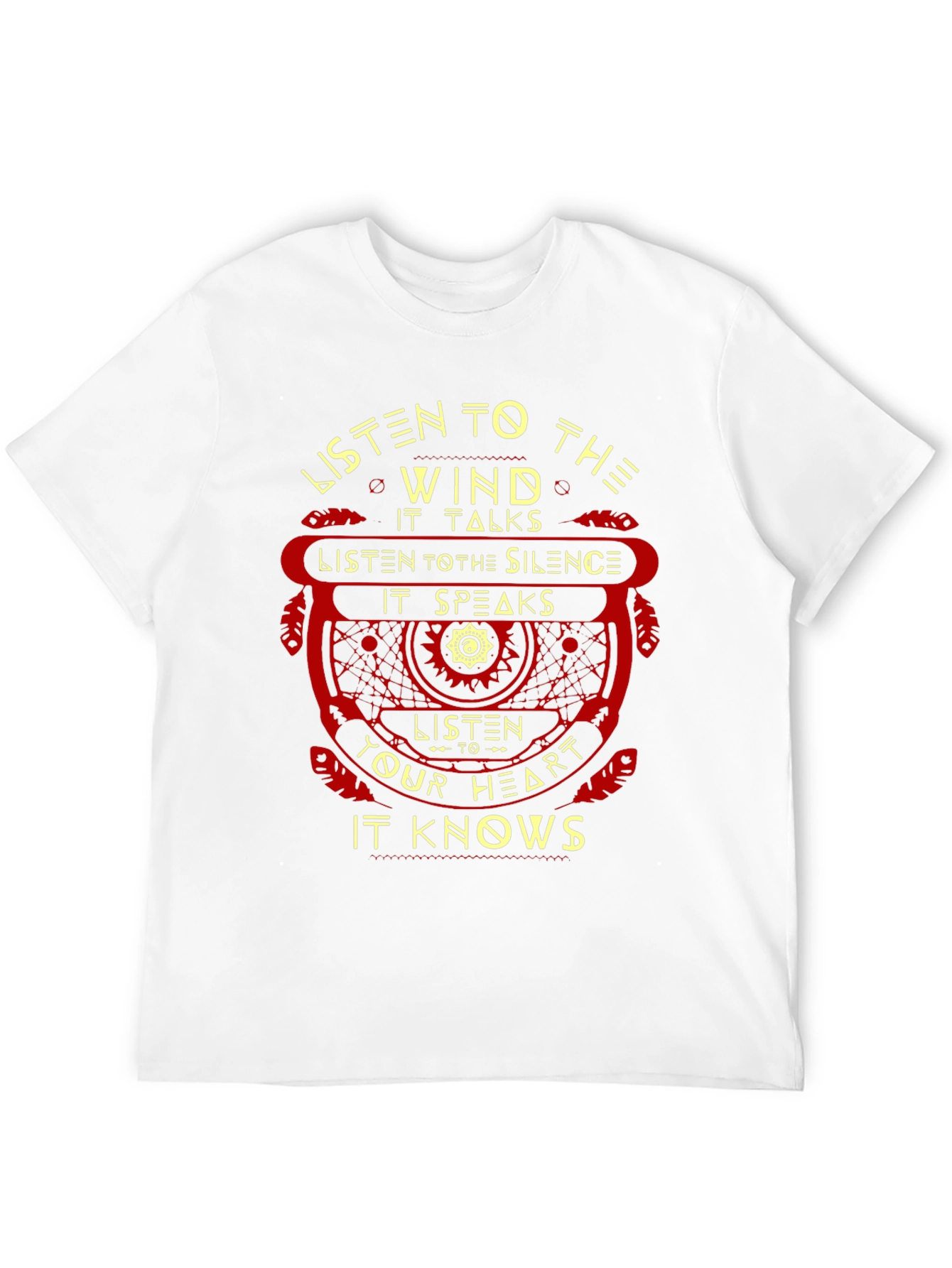 Black Listen To The Wind Graphic T-Shirt view 12