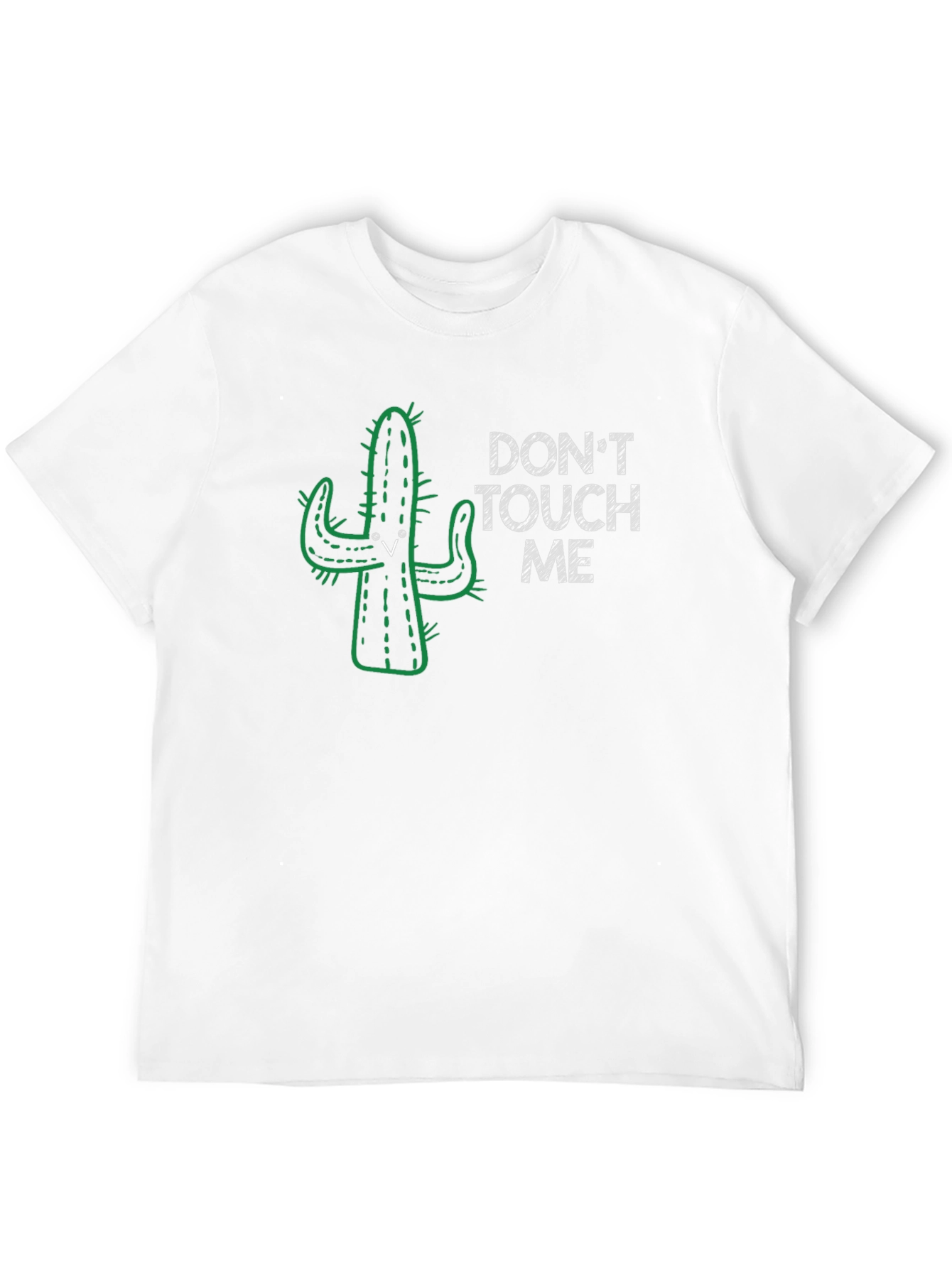 Black Don't Touch Me Cactus Graphic T-Shirt view 12