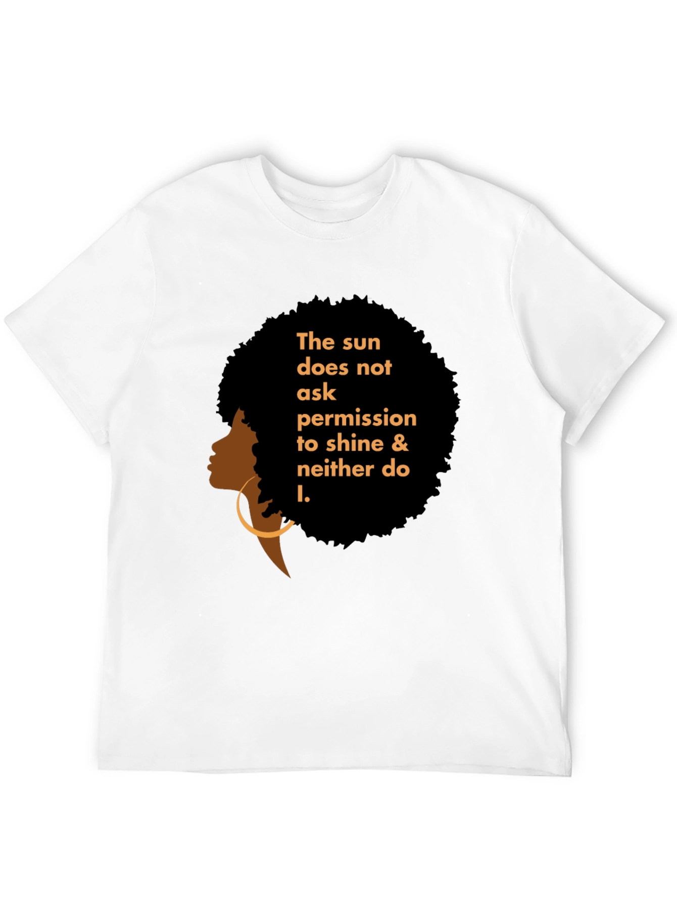 Black Empowered Woman Graphic Tee - Black view 12