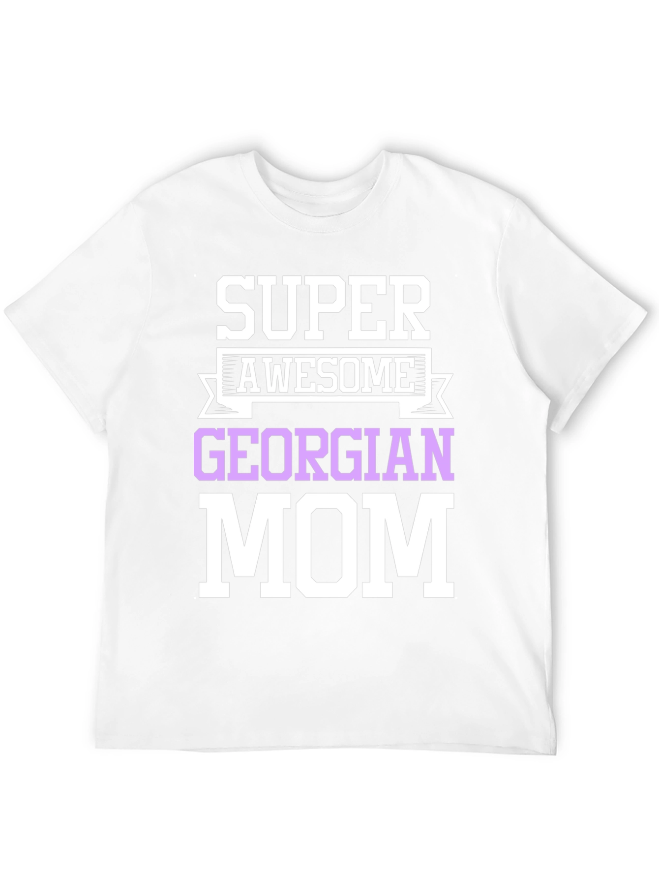 Black Super Awesome Georgian Mom T-Shirt view 12