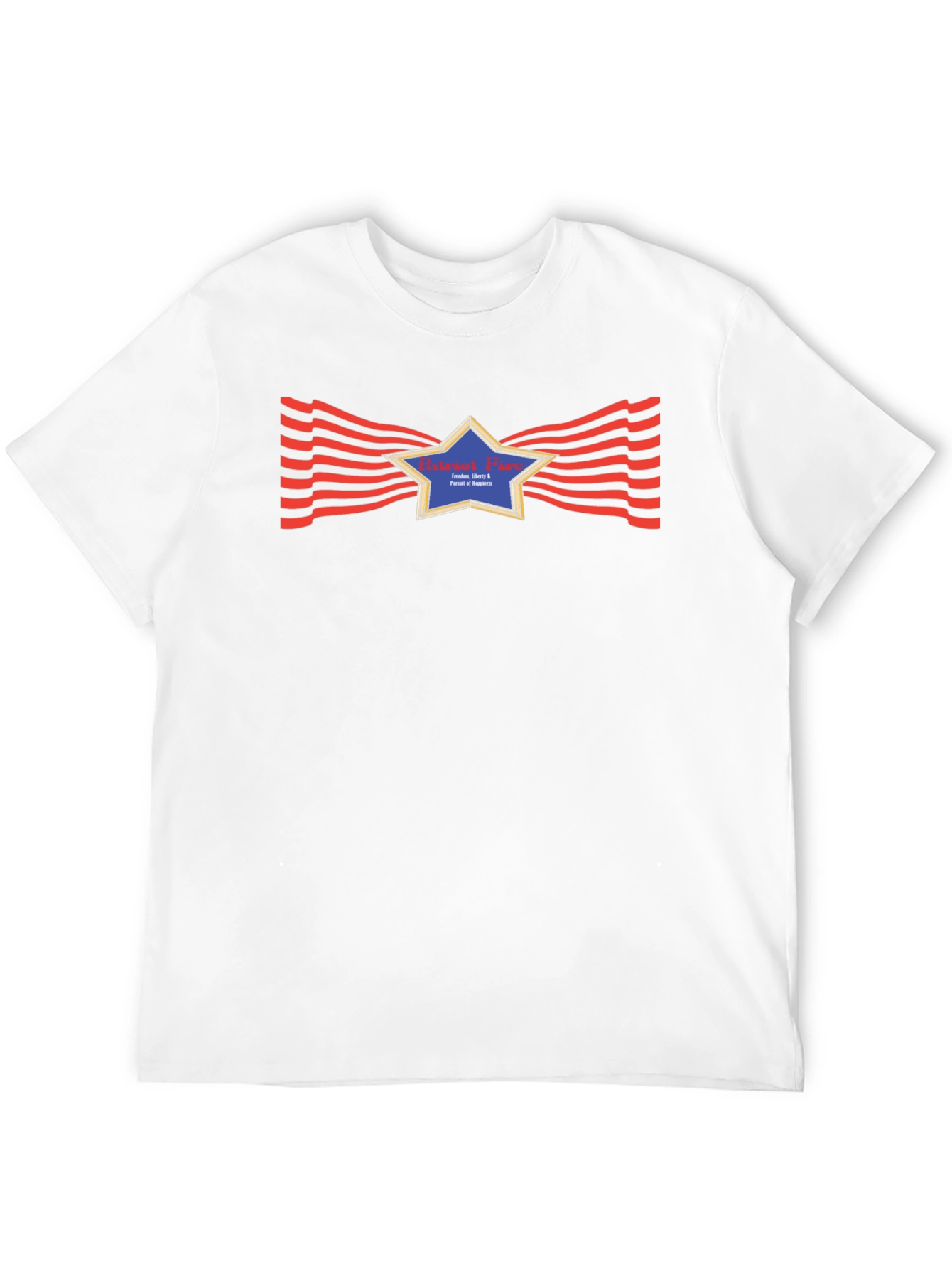 Black Patriotic Star Graphic Black T-Shirt view 12