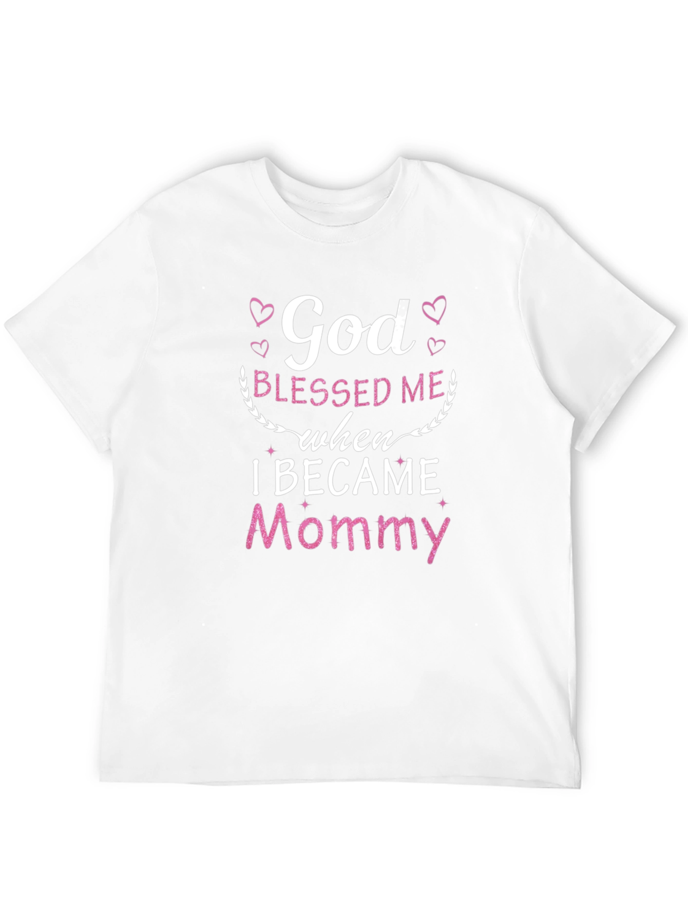 Black God Blessed Me When I Became Mommy Tee view 12