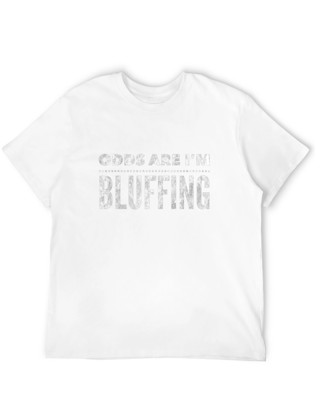 Black Odds Are I'm Bluffing Graphic Tee - Black view 12