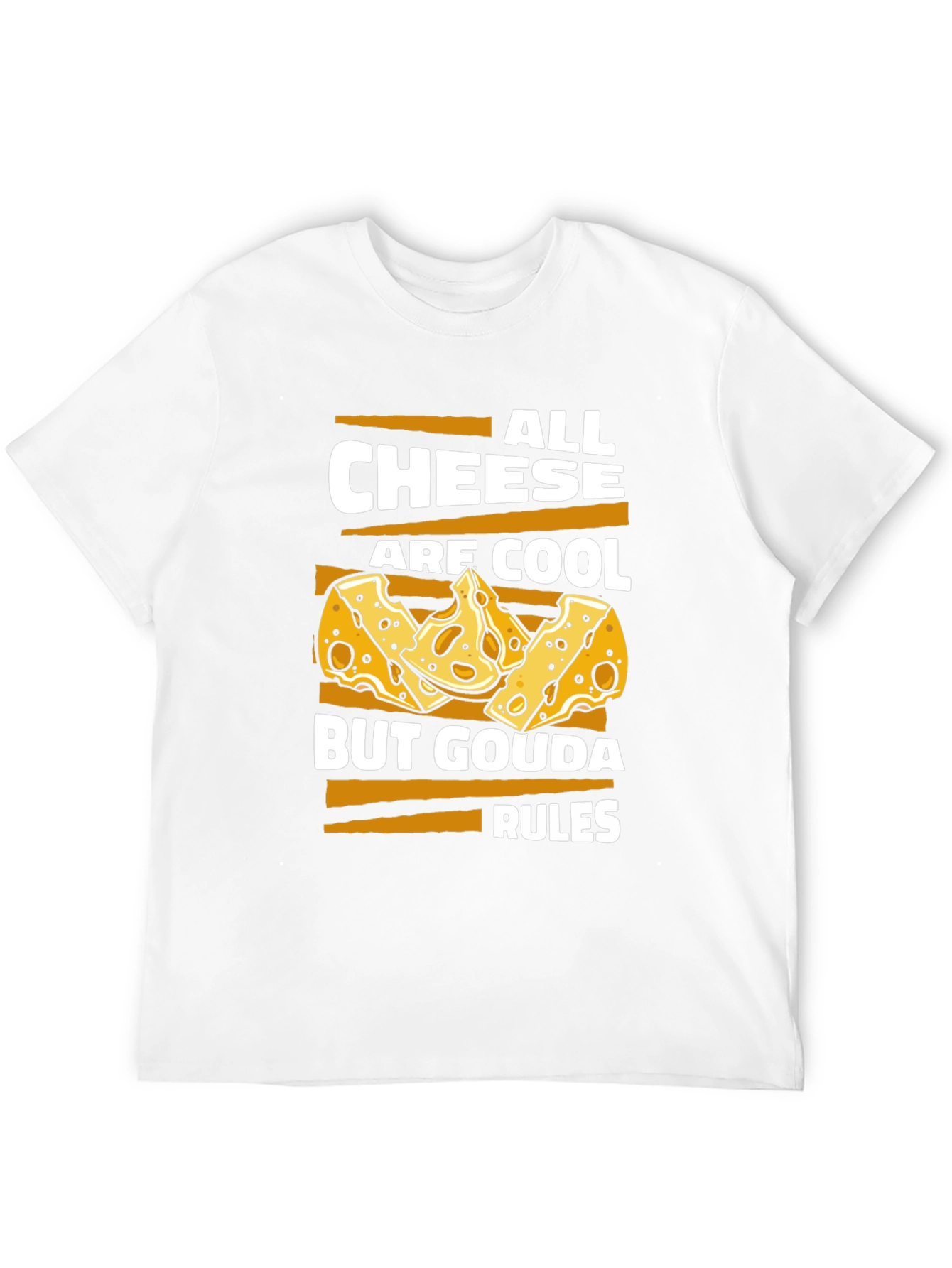 Black Cheese Lover T-Shirt - Gouda Rules view 12