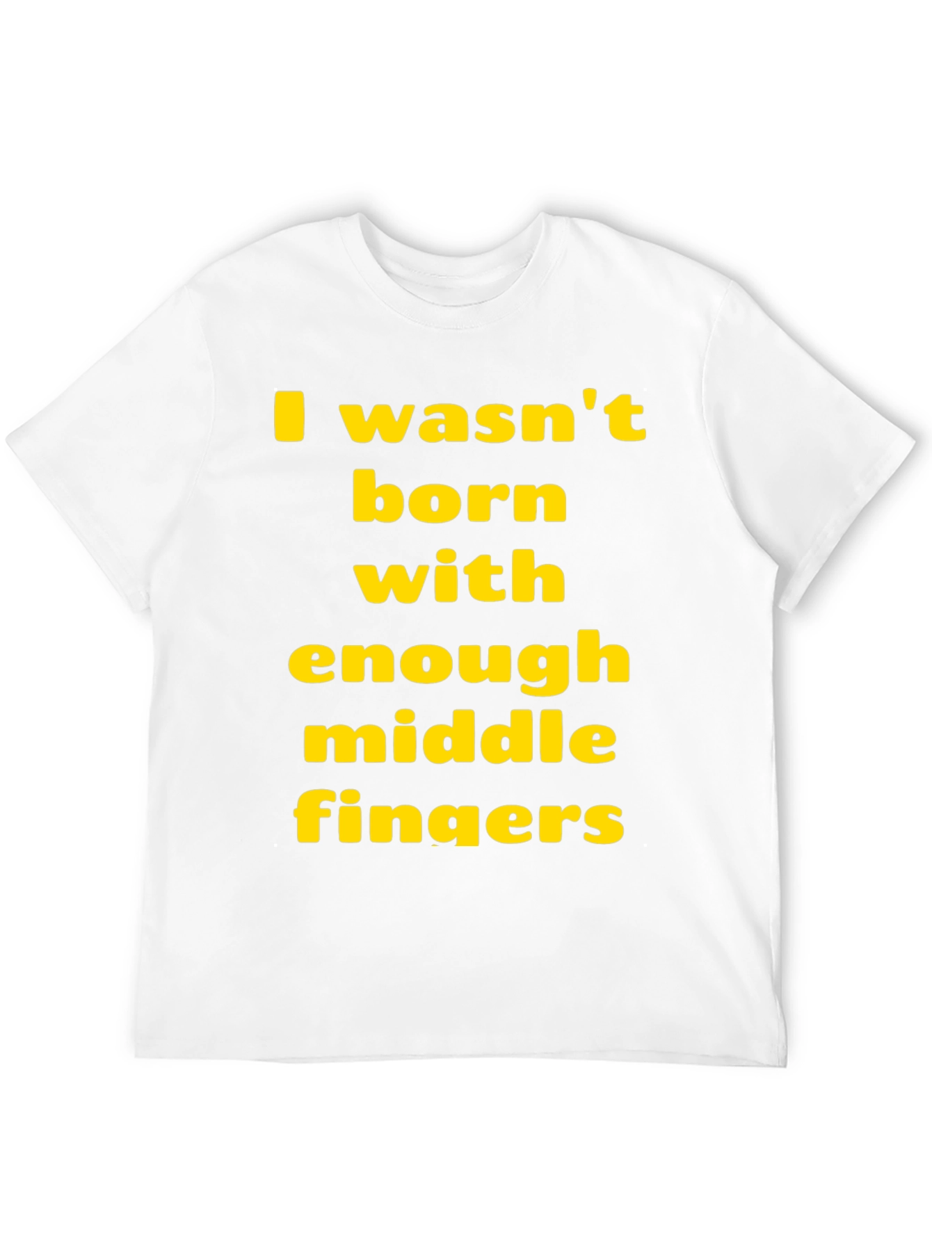 Black Funny Sarcastic T-Shirt: Middle Finger Graphic Tee view 12