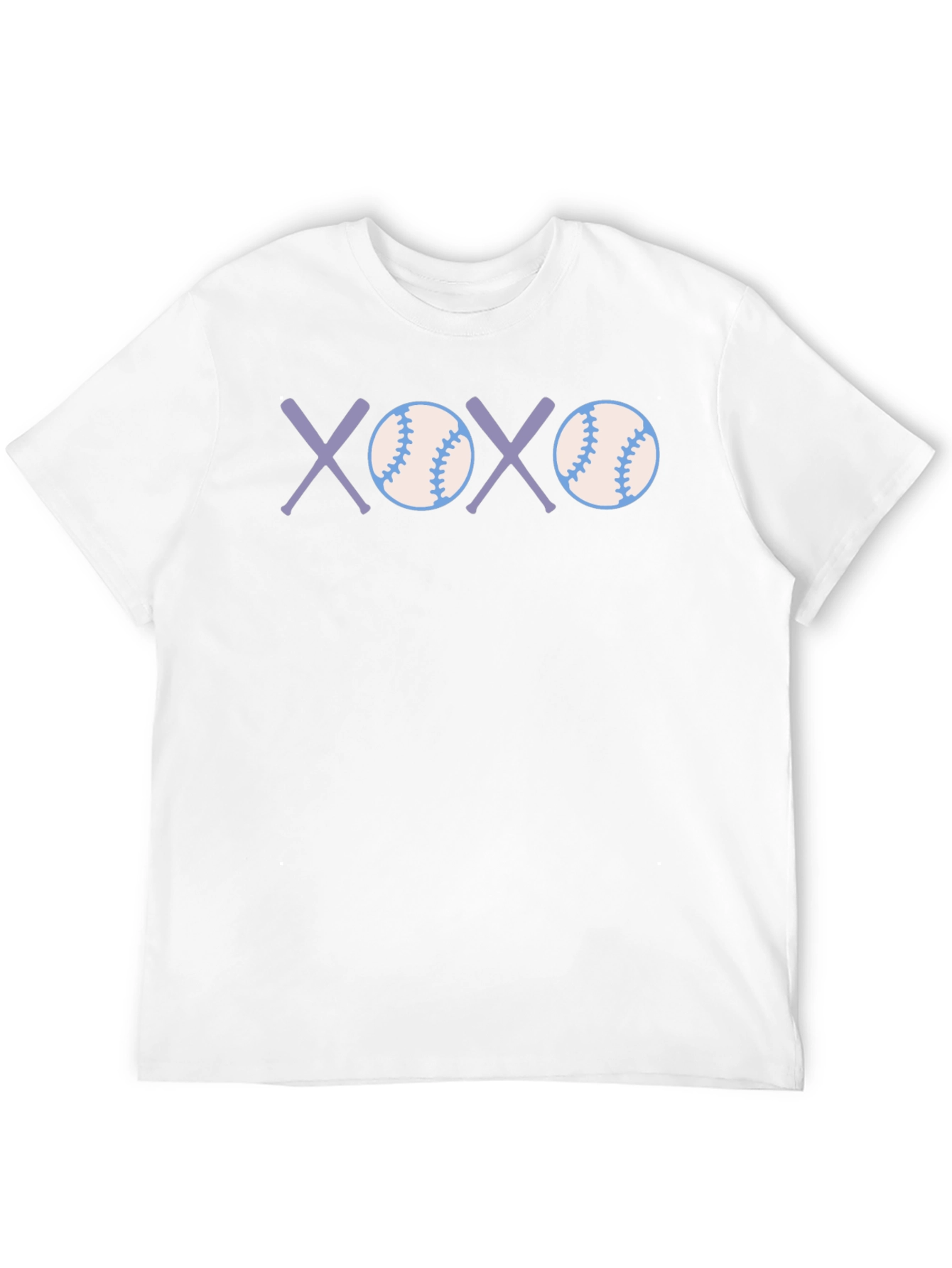 Black Baseball XOXO Graphic Tee - Soft Cotton Casual T-Shirt view 12