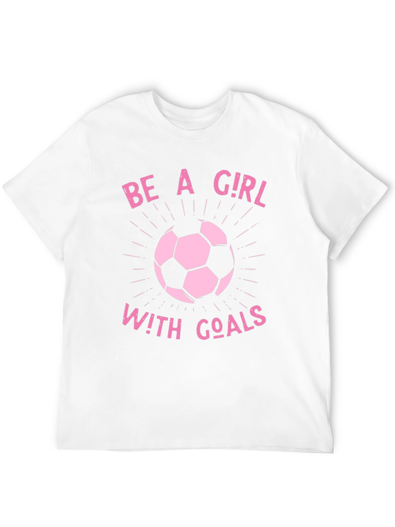 Black Girl With Goals Soccer T-Shirt - Black view 12